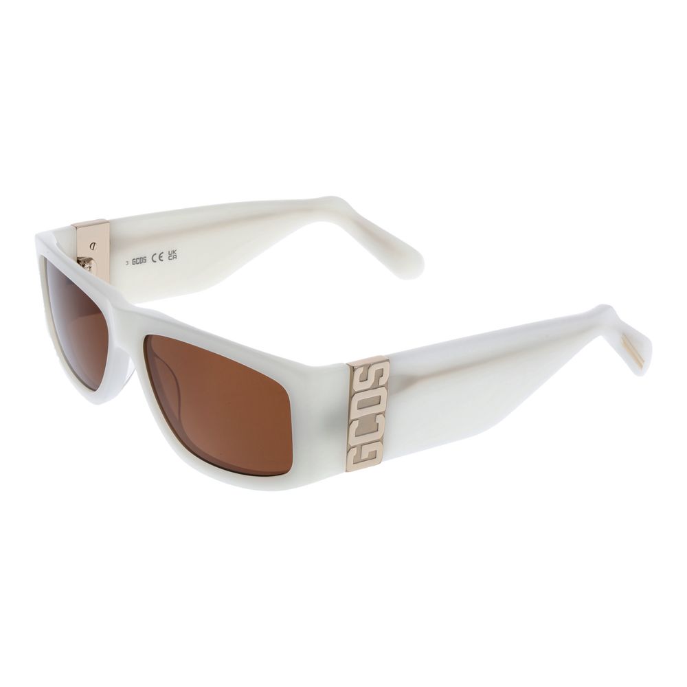 GCDS White Acetate Sunglasses | Regal Royce