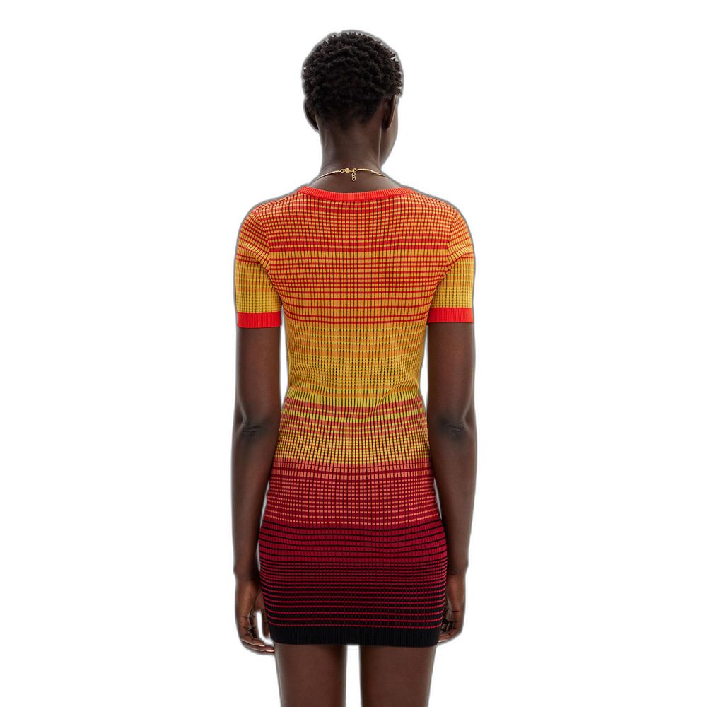 Desigual Red Viscose Midi Dress | Regal Royce