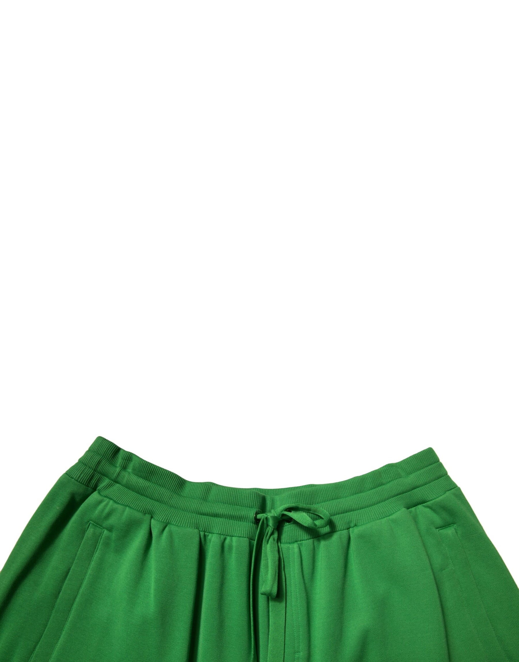 Dolce & Gabbana Green Cotton Blend Men Bermuda Shorts | Regal Royce