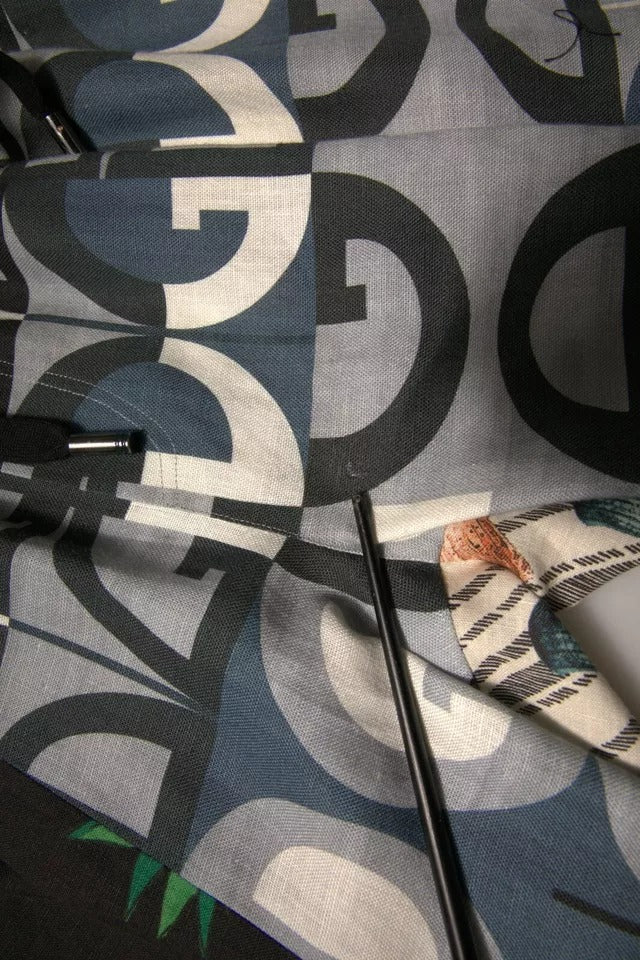 Dolce & Gabbana Multicolor Patchwork Linen Bermuda Shorts | Regal Royce