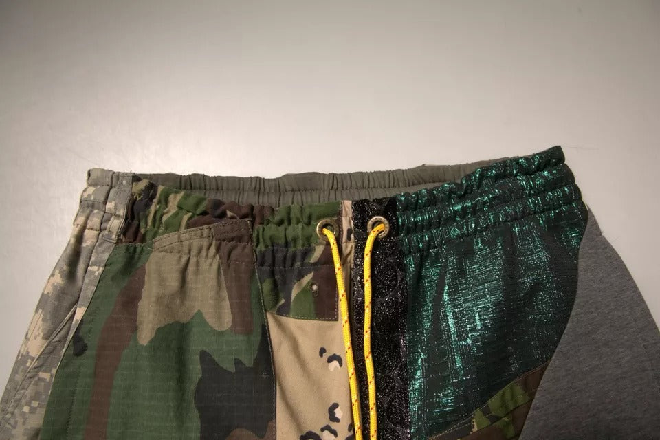 Dolce & Gabbana Multicolor Patchwork Cotton Jogger Sweatpants Pants | Regal Royce