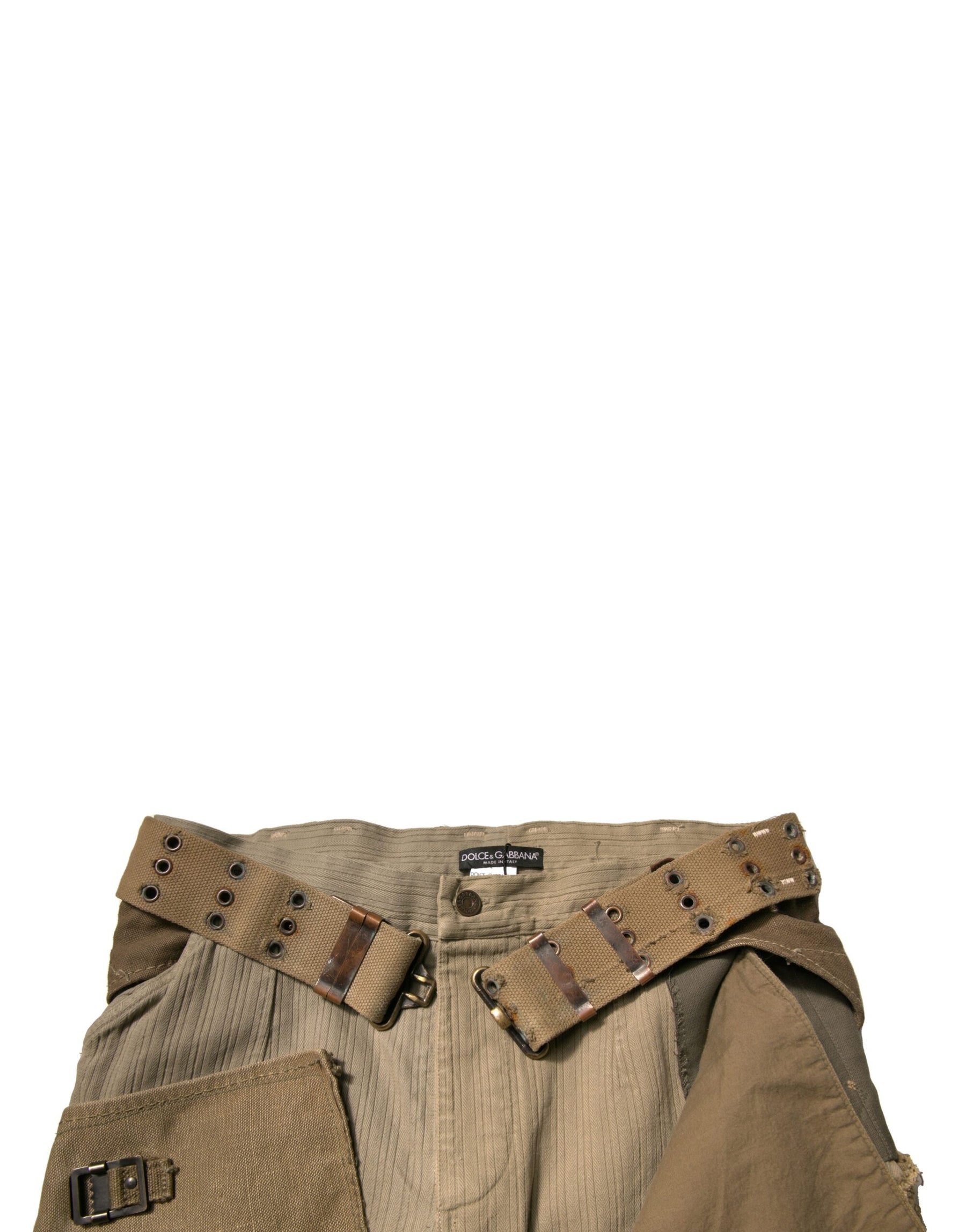 Dolce & Gabbana Multicolor Reconstructed Flight Cargo Pants | Regal Royce