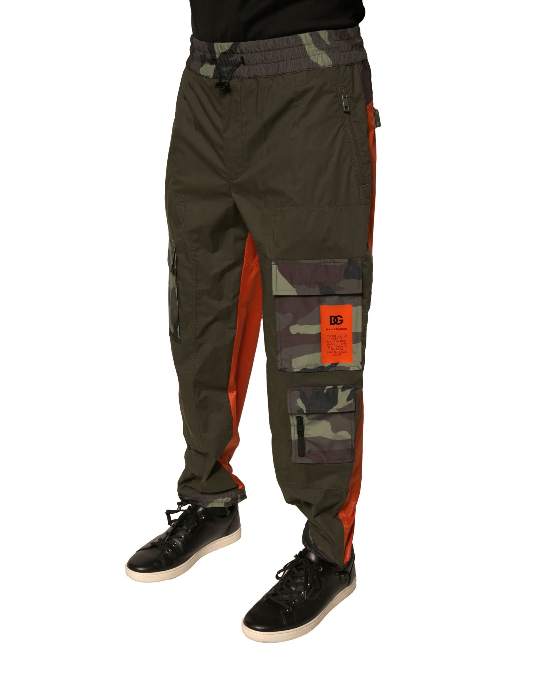 Dolce & Gabbana Multicolor Camouflage Jogger Cargo Pants | Regal Royce