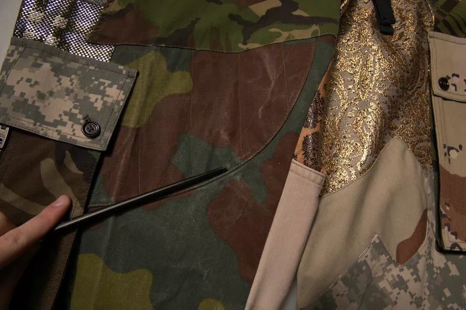 Dolce & Gabbana Multicolor Patchwork Men Jogger Pants | Regal Royce