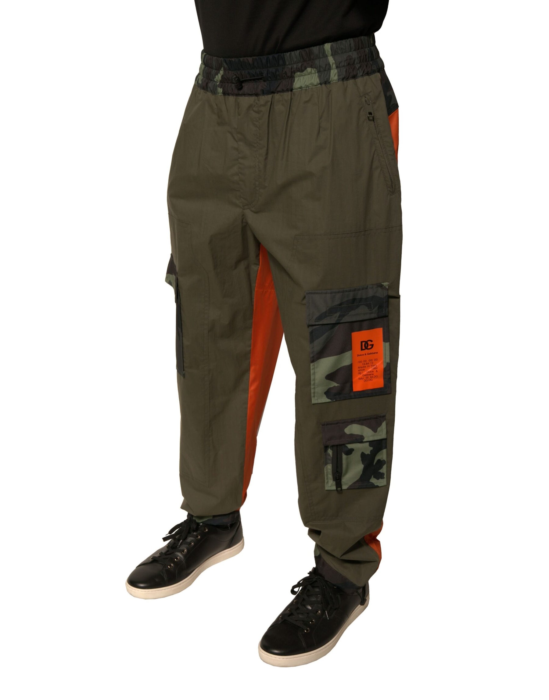 Dolce & Gabbana Multicolor Camouflage Jogger Cargo Pants | Regal Royce