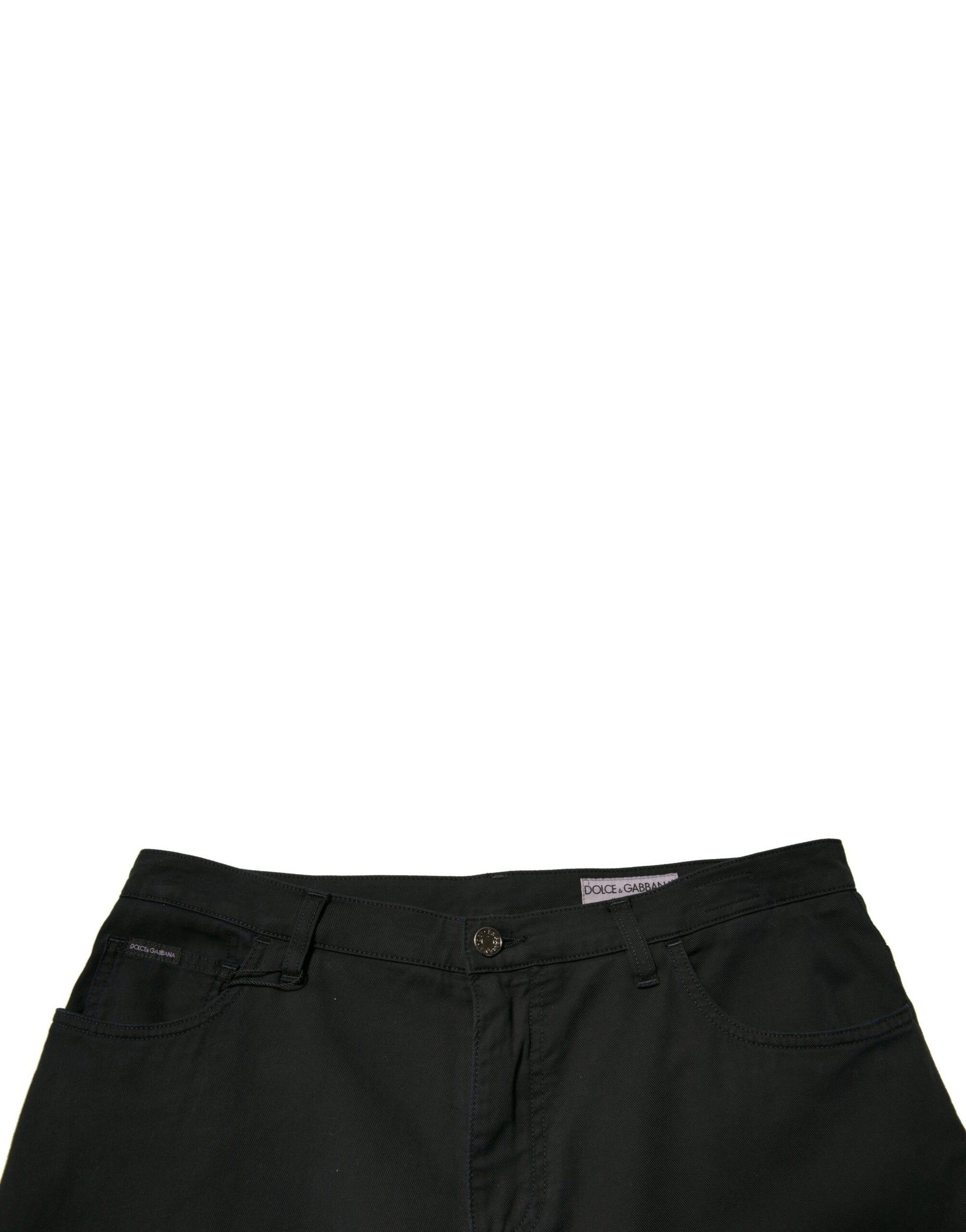 Dolce & Gabbana Black Logo Cotton Stretch Skinny Denim Jeans | Regal Royce