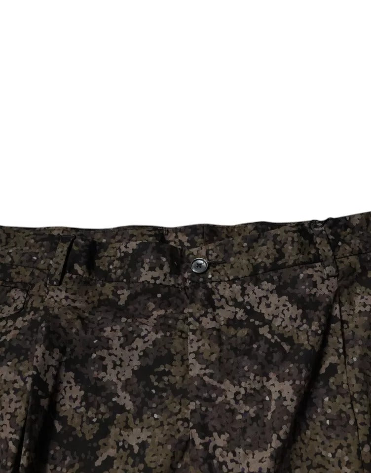 Dolce & Gabbana Multicolor Camouflage Men Dress Pants | Regal Royce