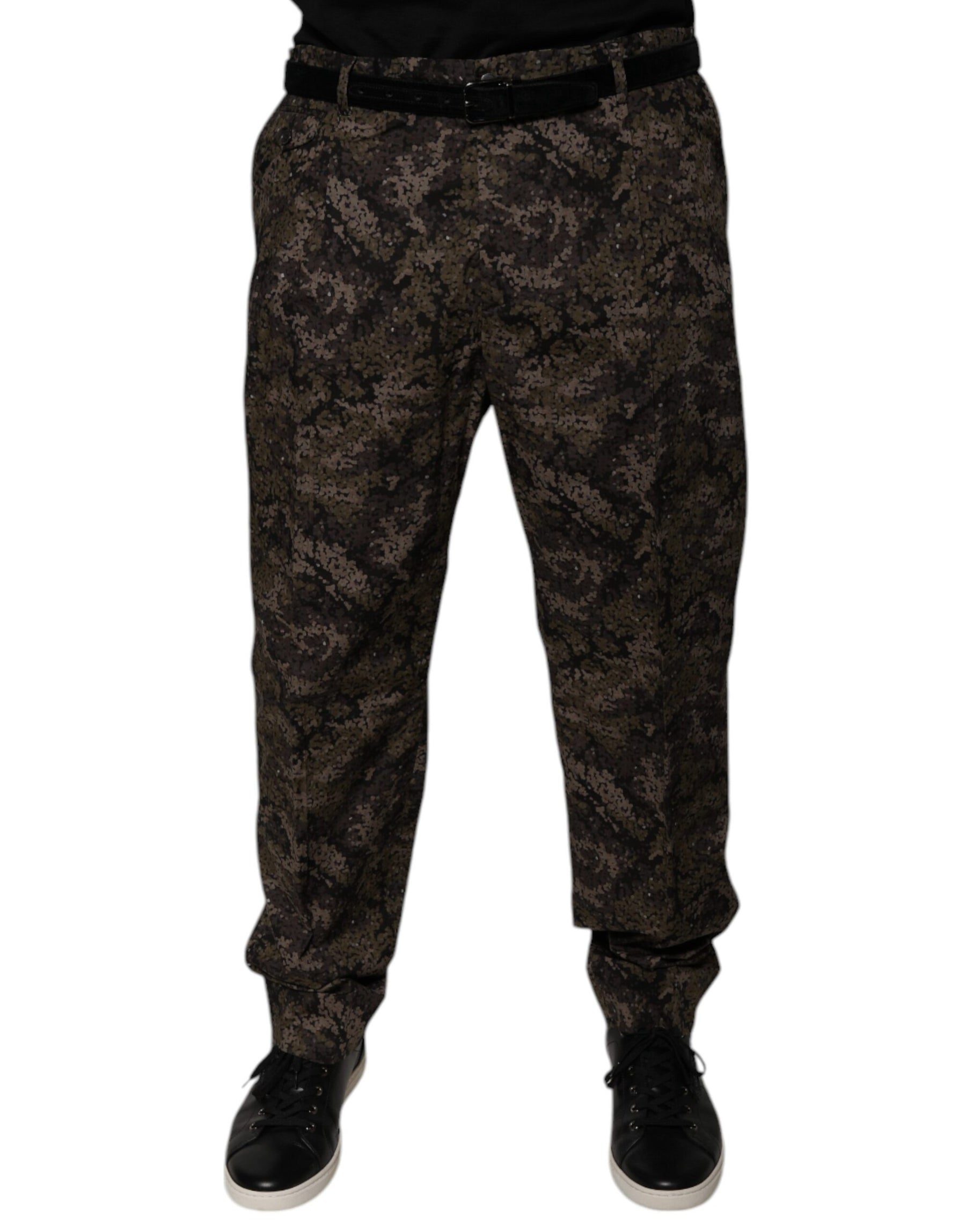 Dolce & Gabbana Multicolor Camouflage Men Dress Pants | Regal Royce