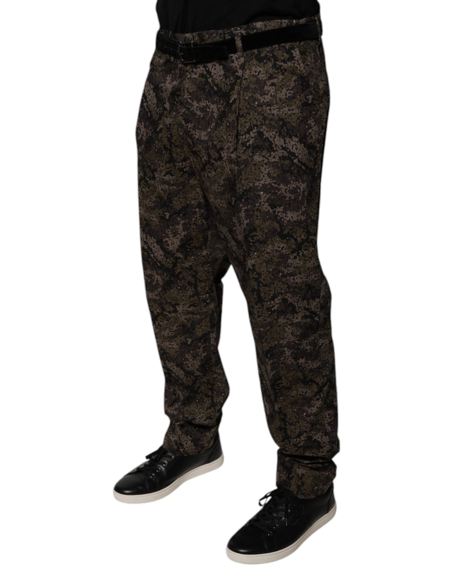 Dolce & Gabbana Multicolor Camouflage Men Dress Pants | Regal Royce