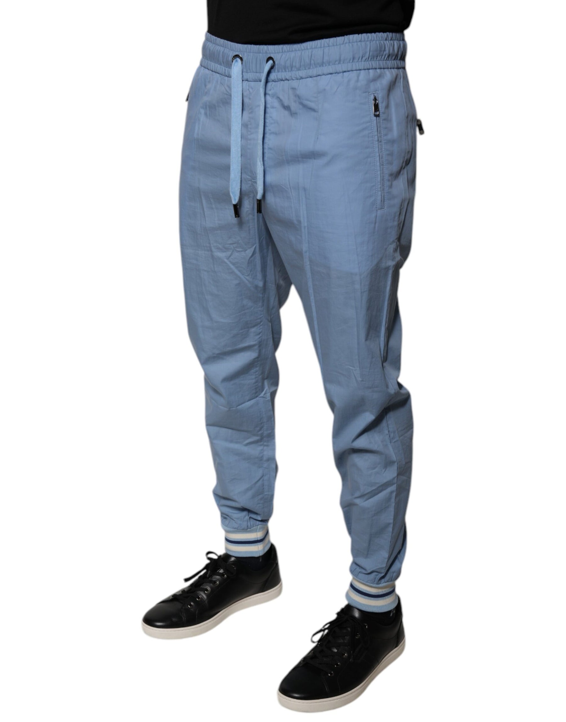 Dolce & Gabbana Blue Cotton Jogger Sweatpants Pants | Regal Royce