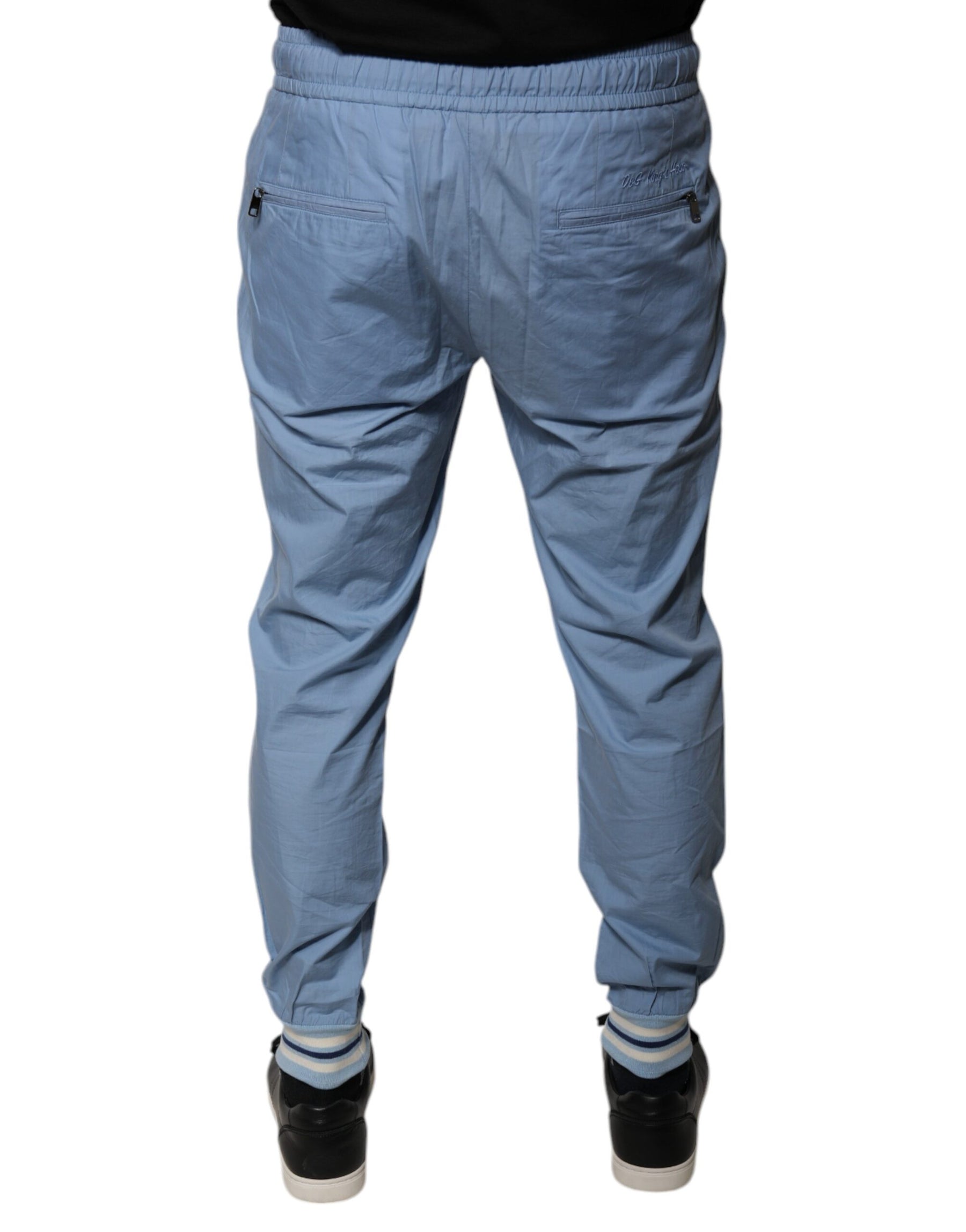 Dolce & Gabbana Blue Cotton Jogger Sweatpants Pants | Regal Royce