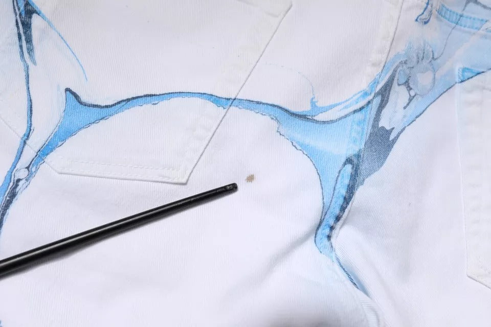 Dolce & Gabbana White Blue Cotton Stretch Skinny Denim Jeans | Regal Royce