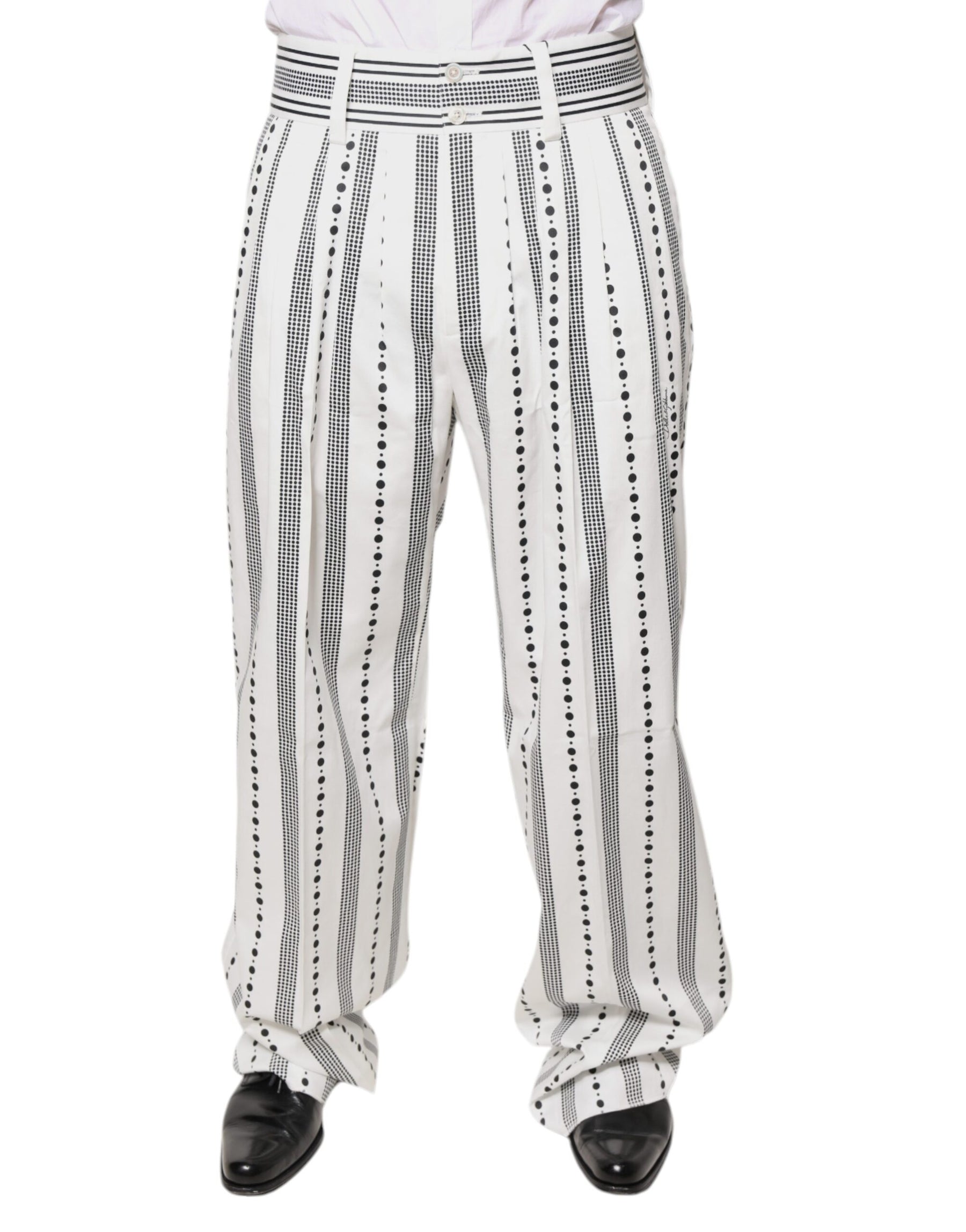 Dolce & Gabbana White Straight Formal Dress Pants | Regal Royce