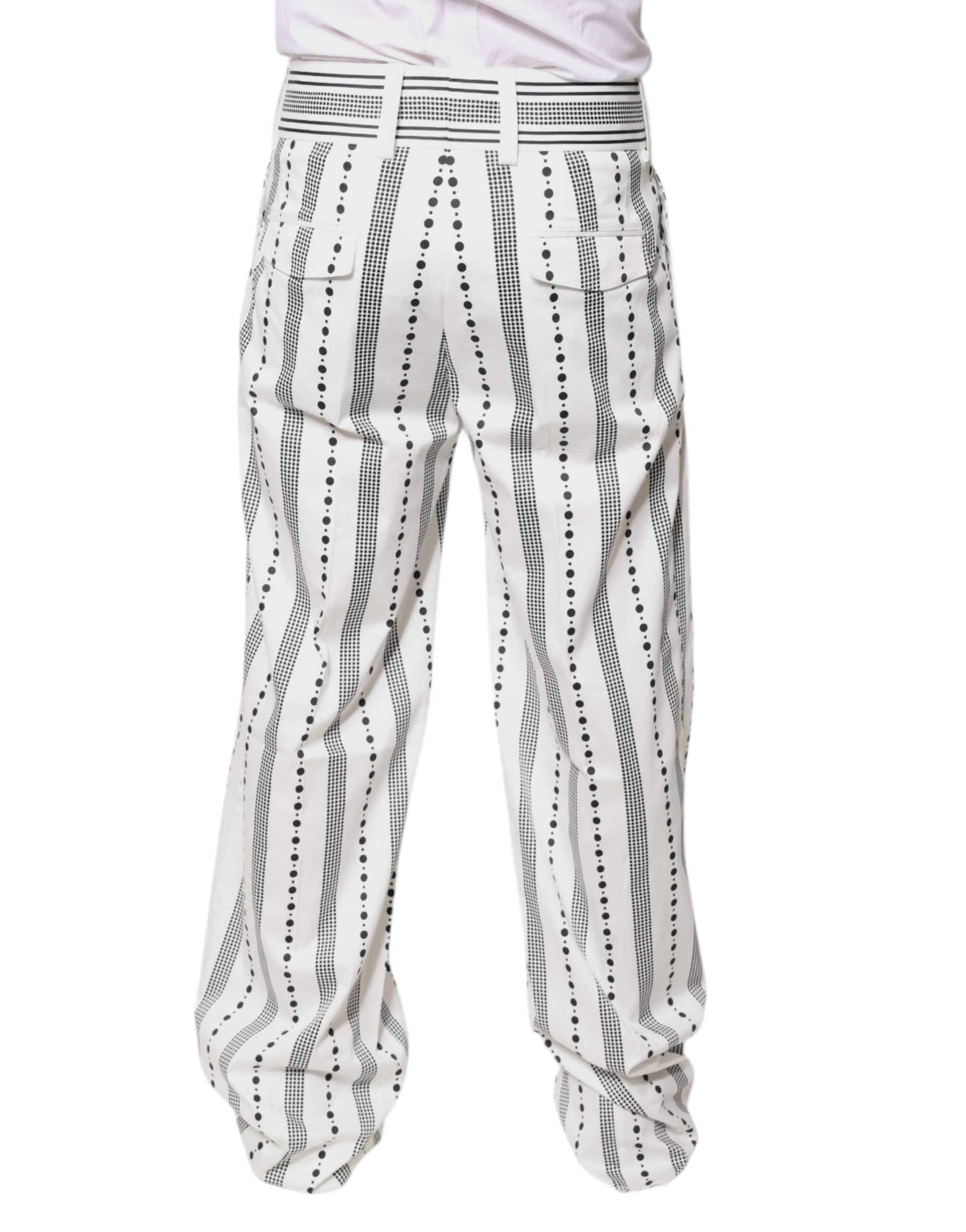 Dolce & Gabbana White Straight Formal Dress Pants | Regal Royce