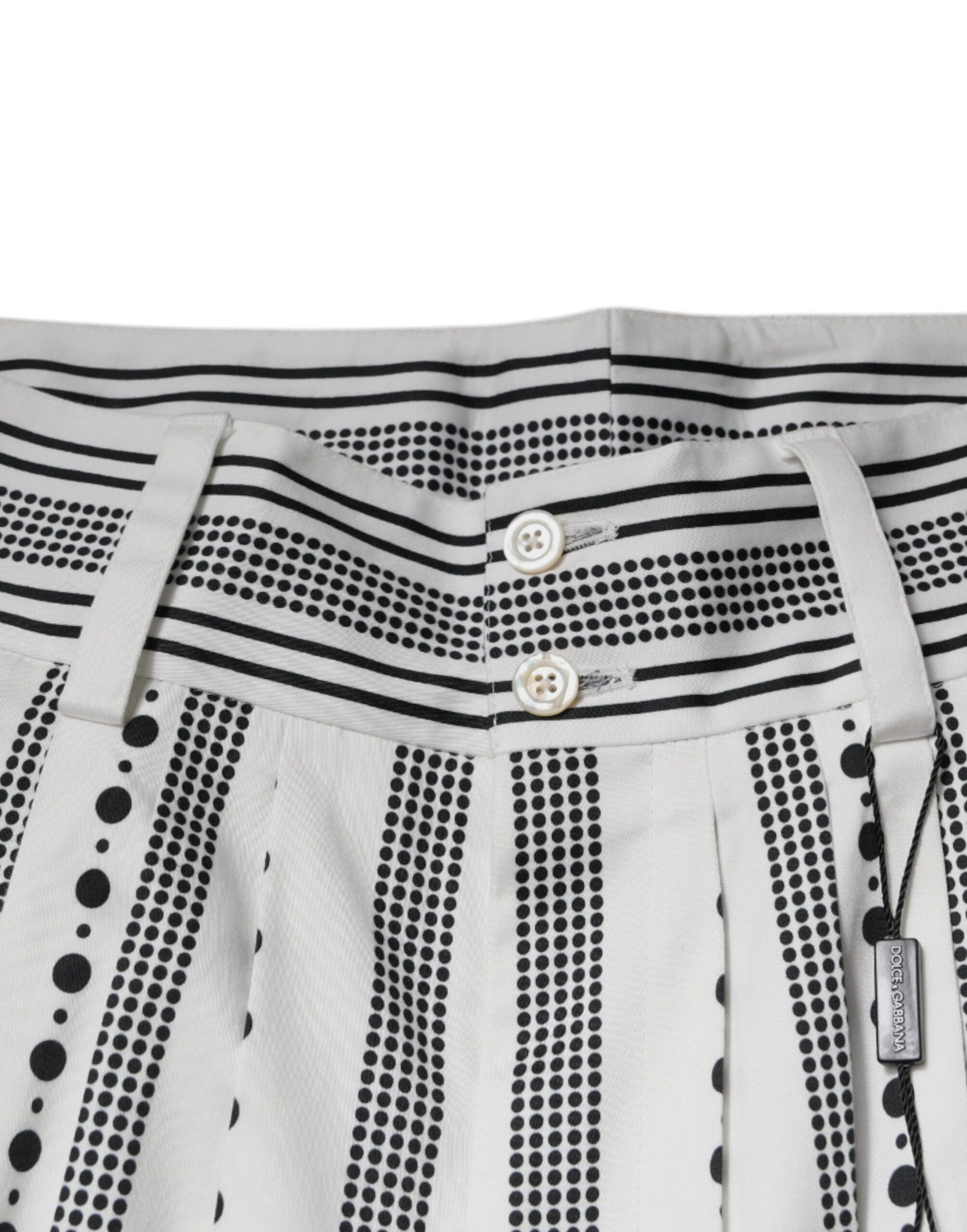 Dolce & Gabbana White Straight Formal Dress Pants | Regal Royce