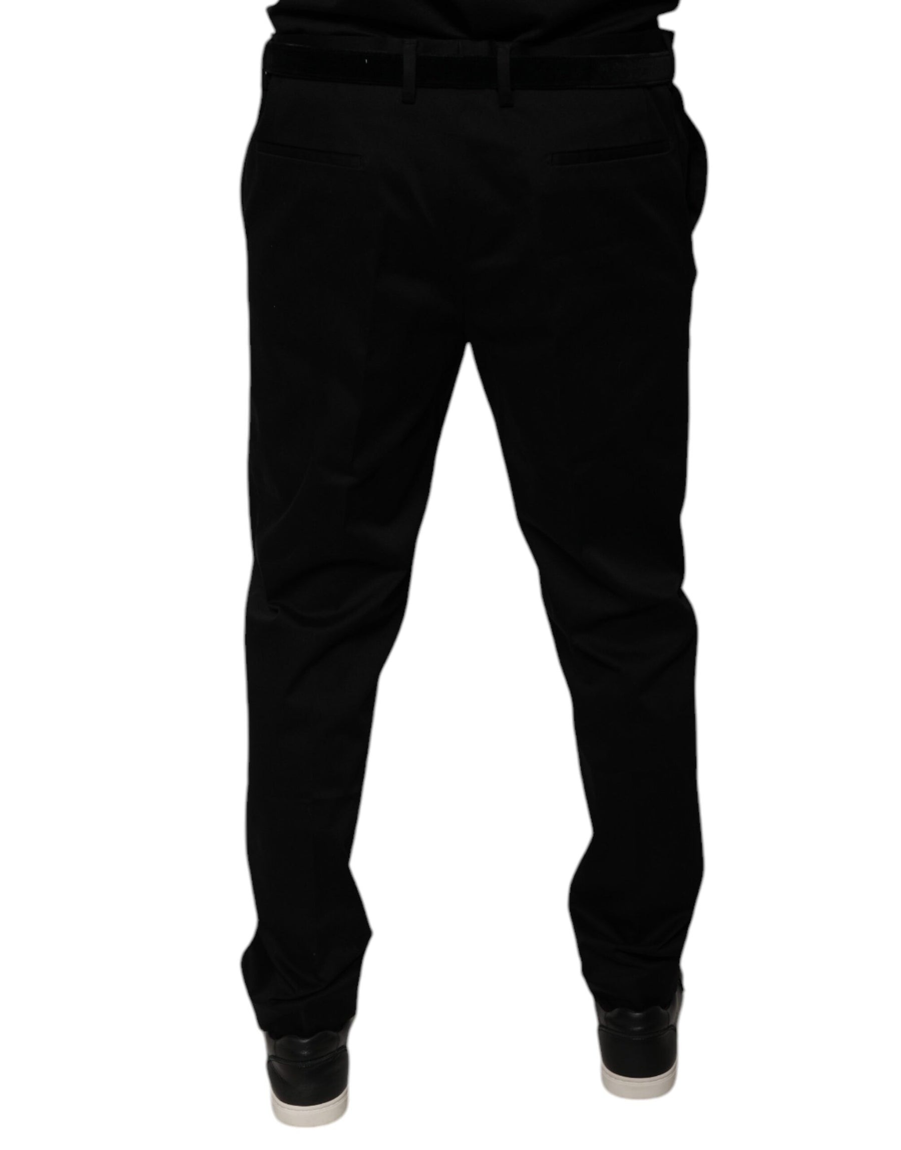 Dolce & Gabbana Black Tapered Formal Dress Pants | Regal Royce