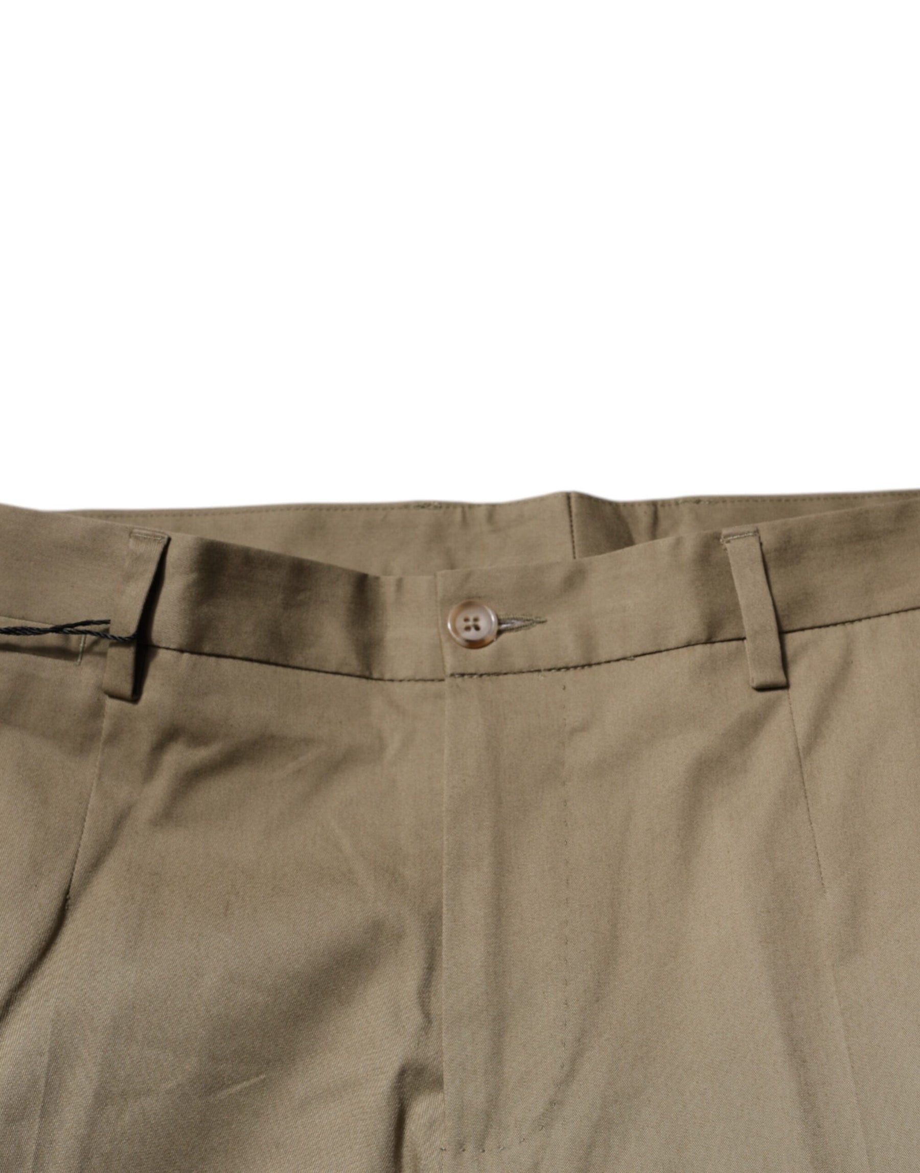 Dolce & Gabbana Brown Logo Men Casual Tapered Pants | Regal Royce