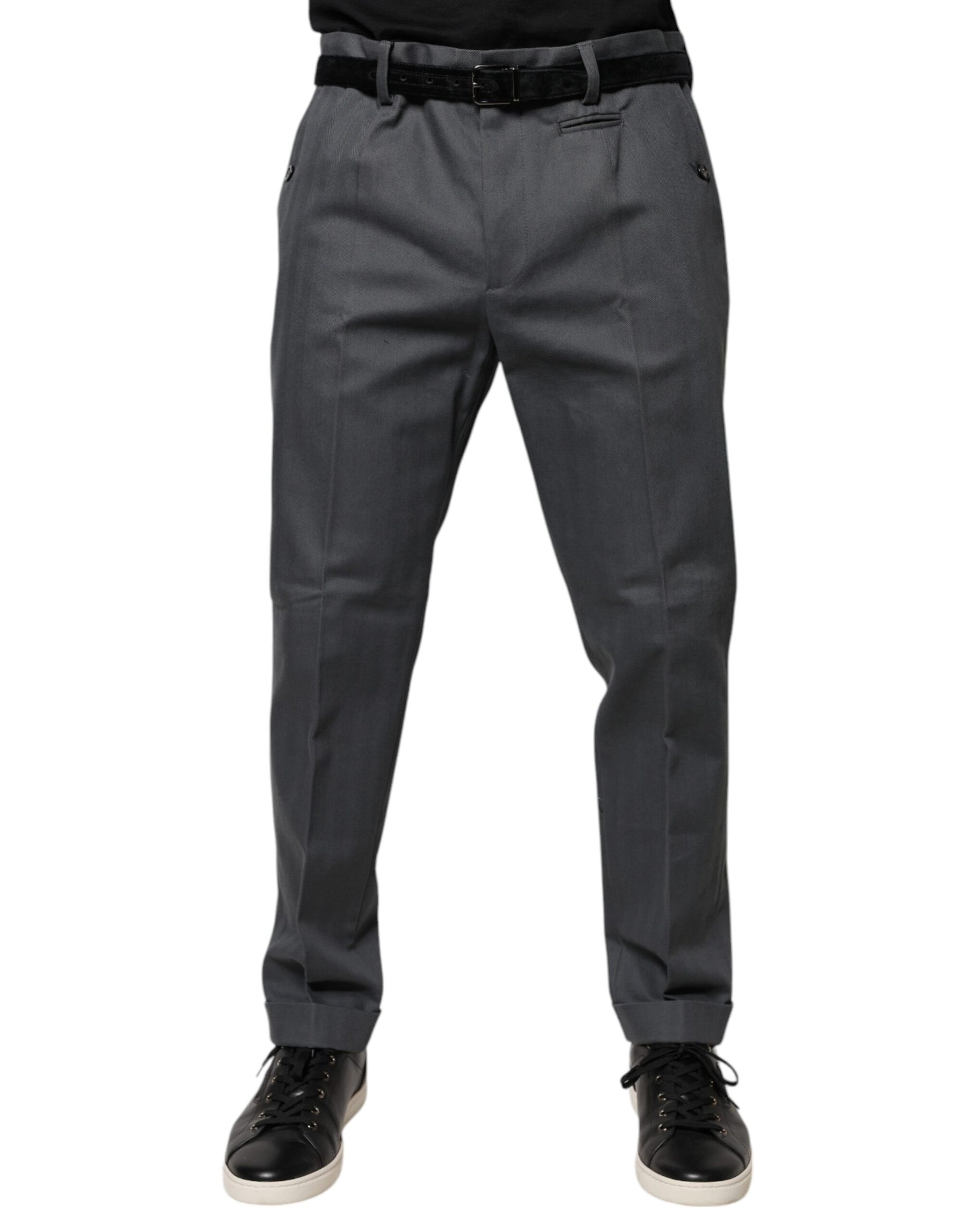Dolce & Gabbana Gray Tapered Formal Dress Pants | Regal Royce