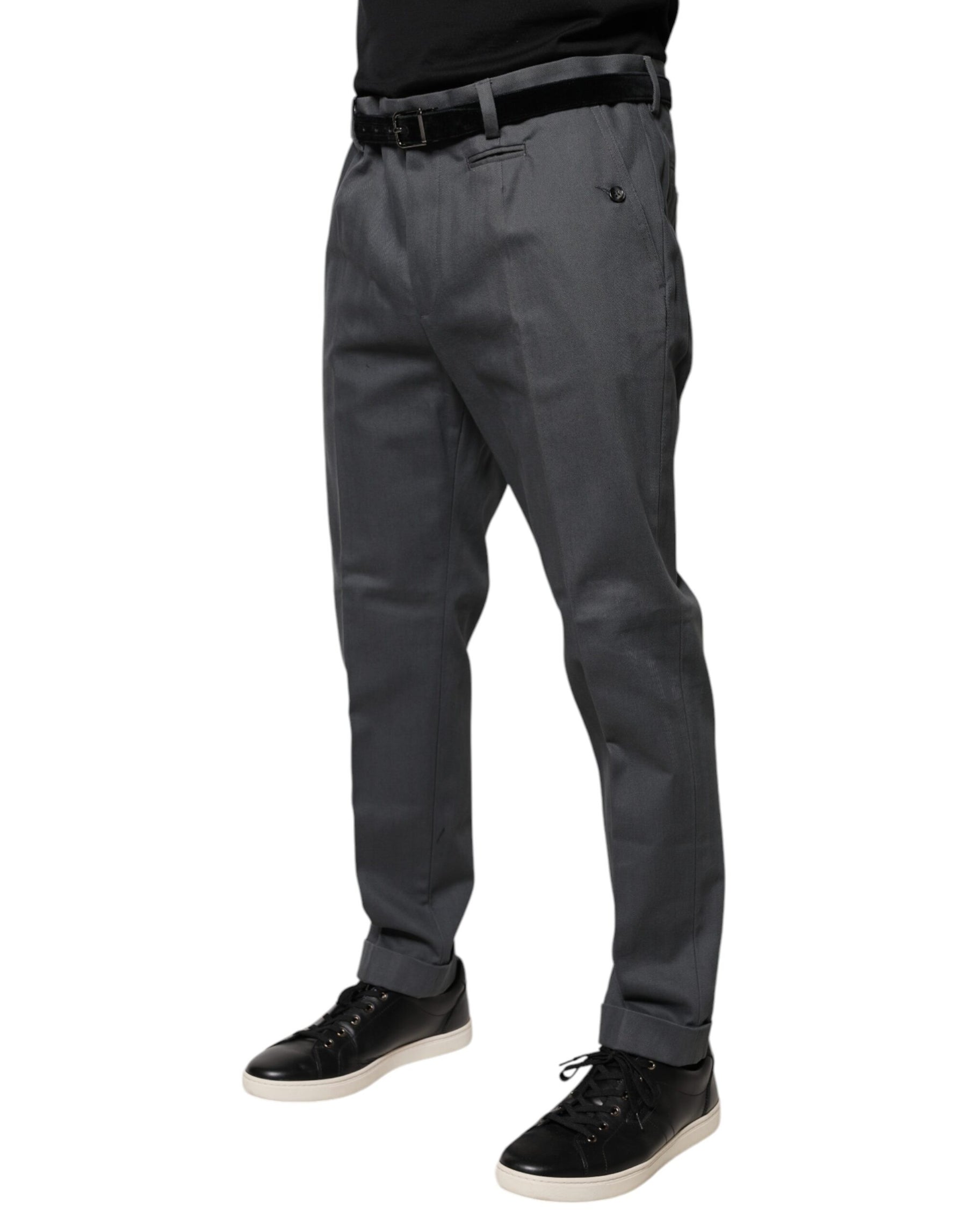 Dolce & Gabbana Gray Tapered Formal Dress Pants | Regal Royce