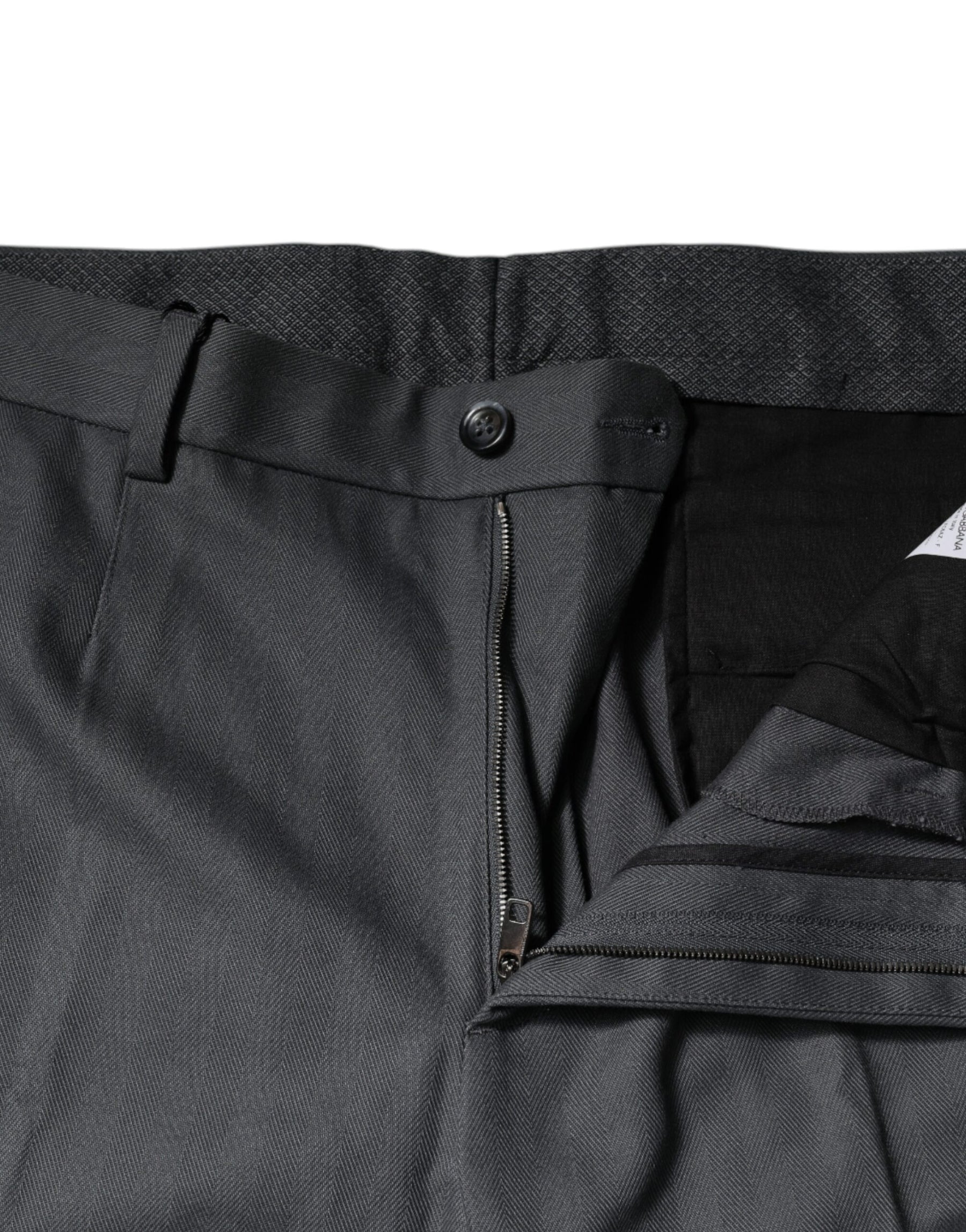 Dolce & Gabbana Gray Tapered Formal Dress Pants | Regal Royce