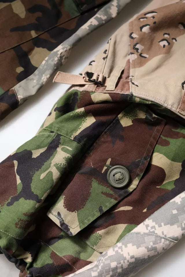 Dolce & Gabbana Multicolor Patchwork Camouflage Cargo Pants | Regal Royce