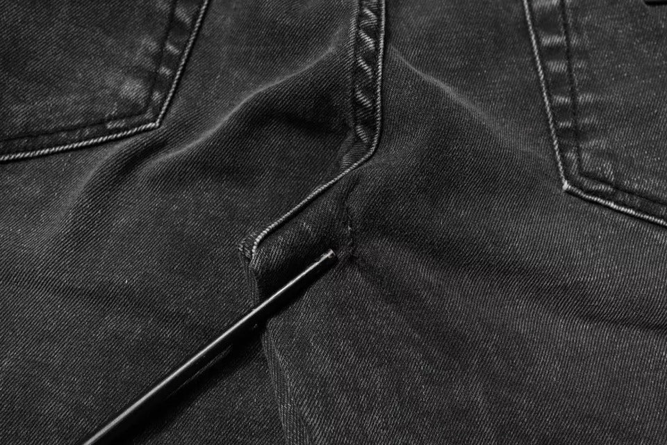 Dolce & Gabbana Black Logo Cotton Stretch Skinny Denim Pants | Regal Royce