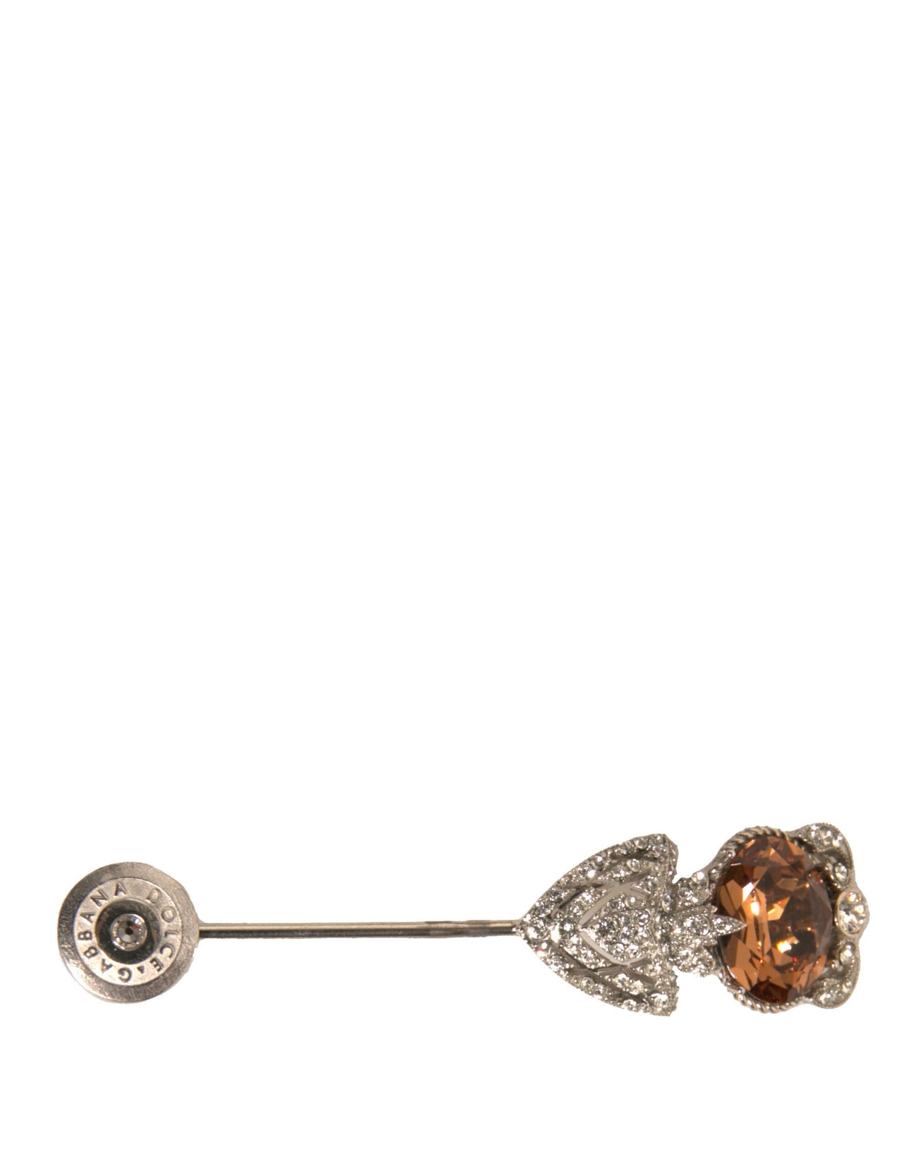 Dolce & Gabbana Silver 925 Sterling Silver Crystals Pin Collar Brooch | Regal Royce