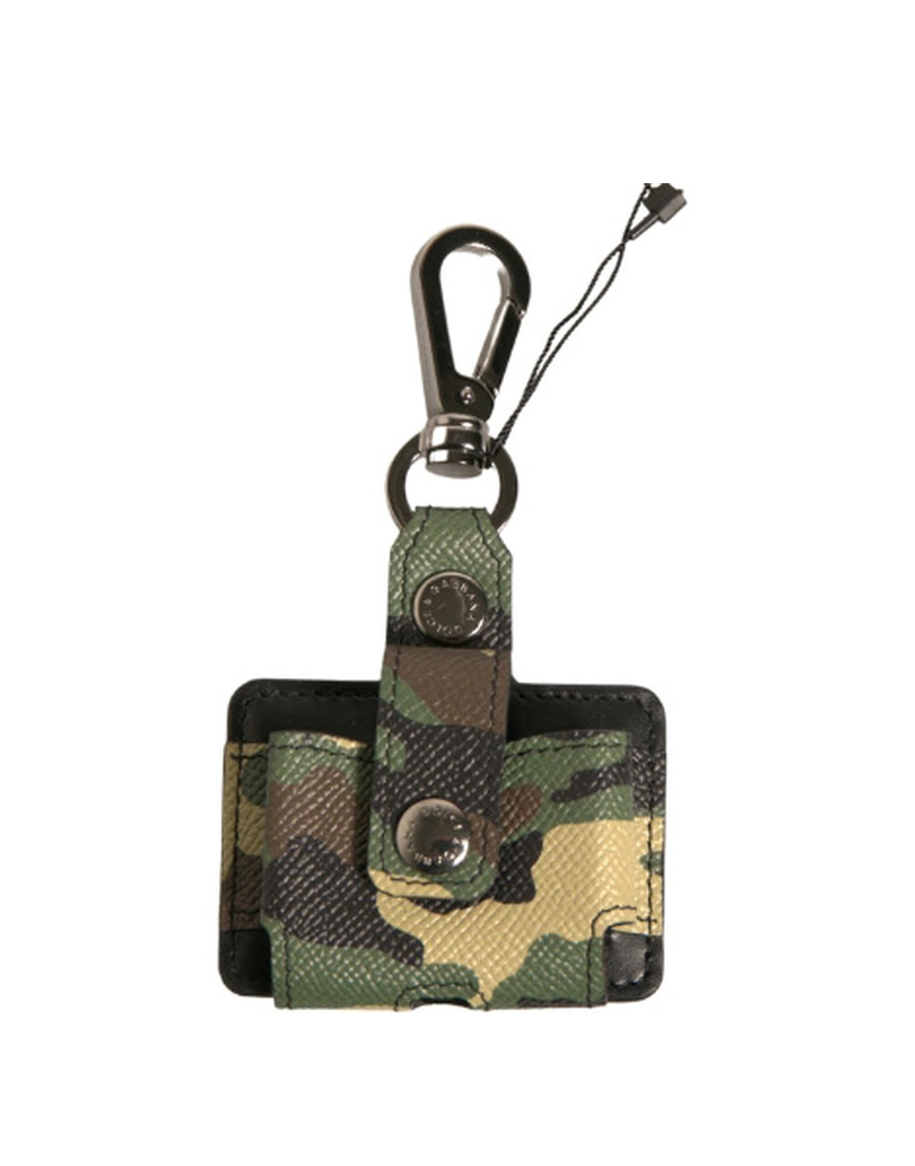 Dolce & Gabbana Multicolor Camouflage Leather Metal Airpods Case | Regal Royce