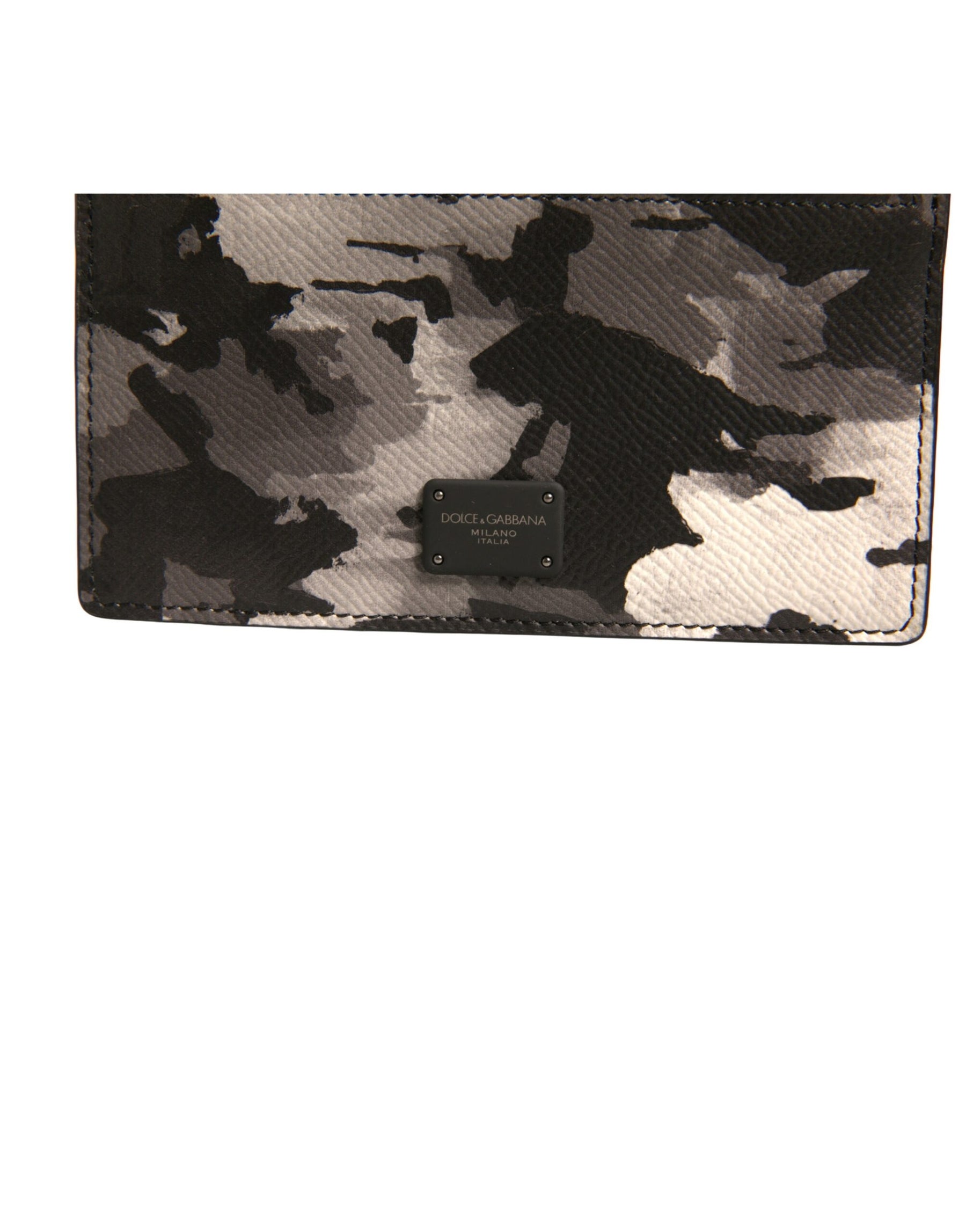Dolce & Gabbana Multicolor Camouflage Logo Plaque Coin Purse Wallet | Regal Royce
