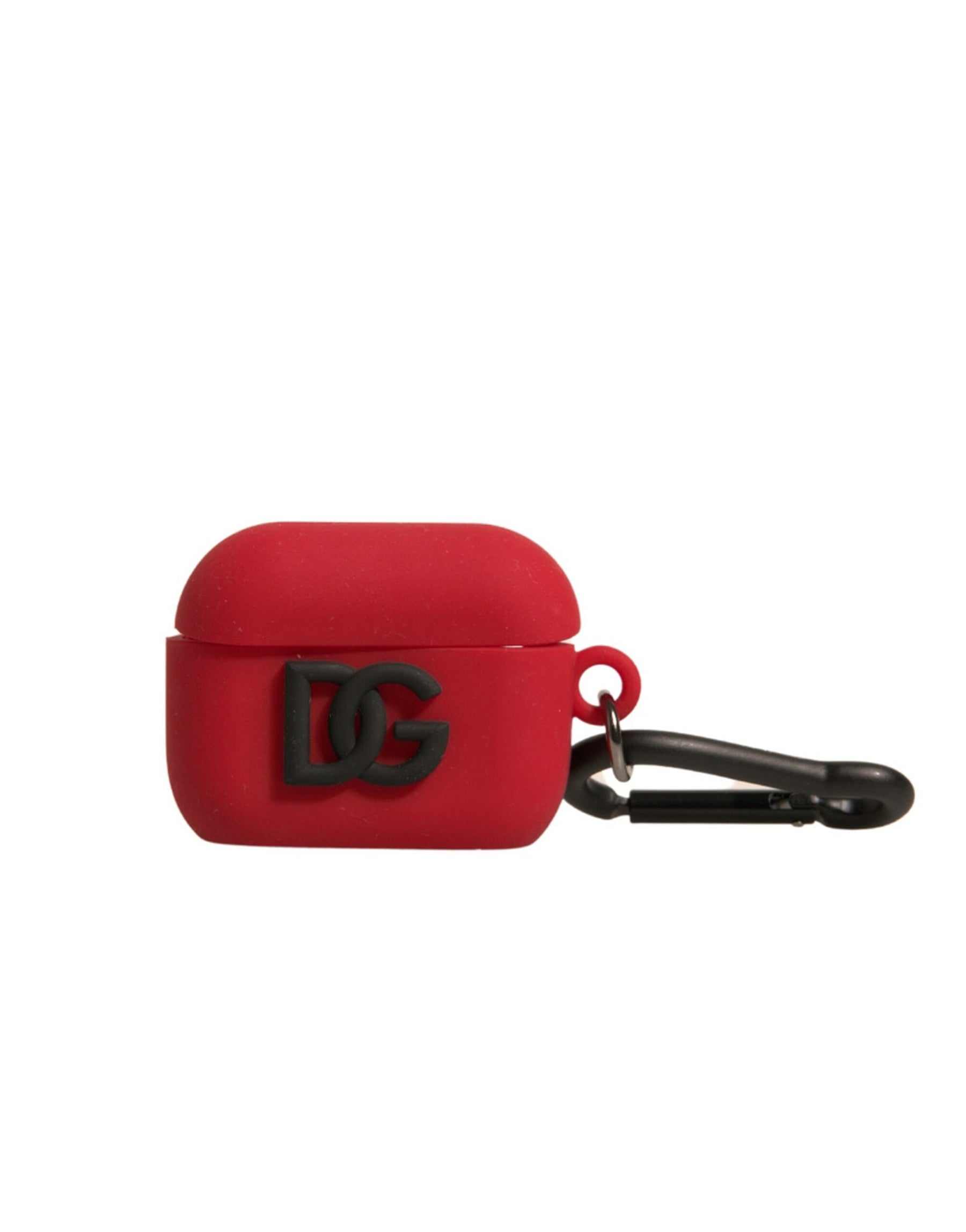 Dolce & Gabbana Red Silicone Rubber Logo Embossed Airpods Case | Regal Royce