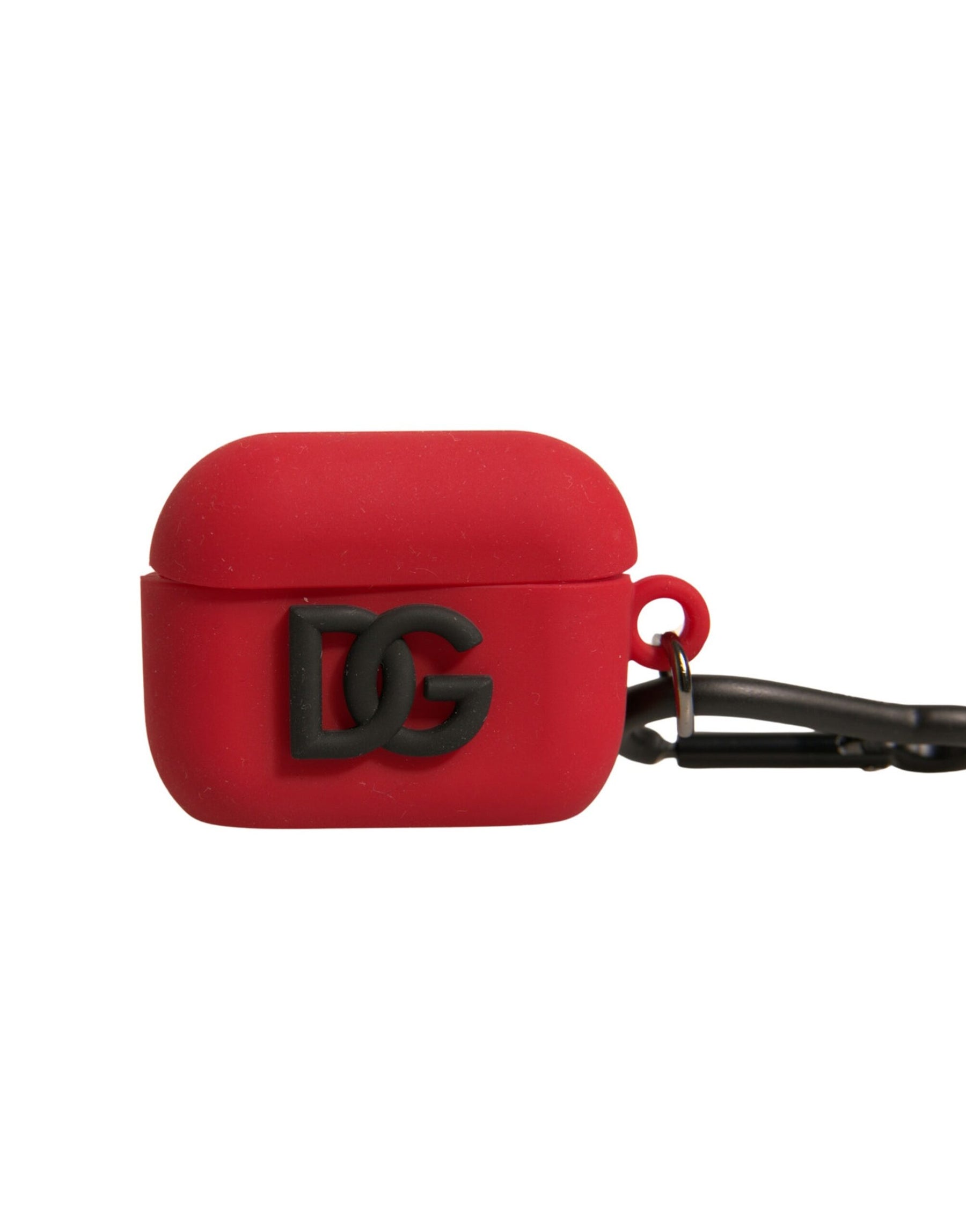 Dolce & Gabbana Red Silicone Rubber Logo Embossed Airpods Case | Regal Royce