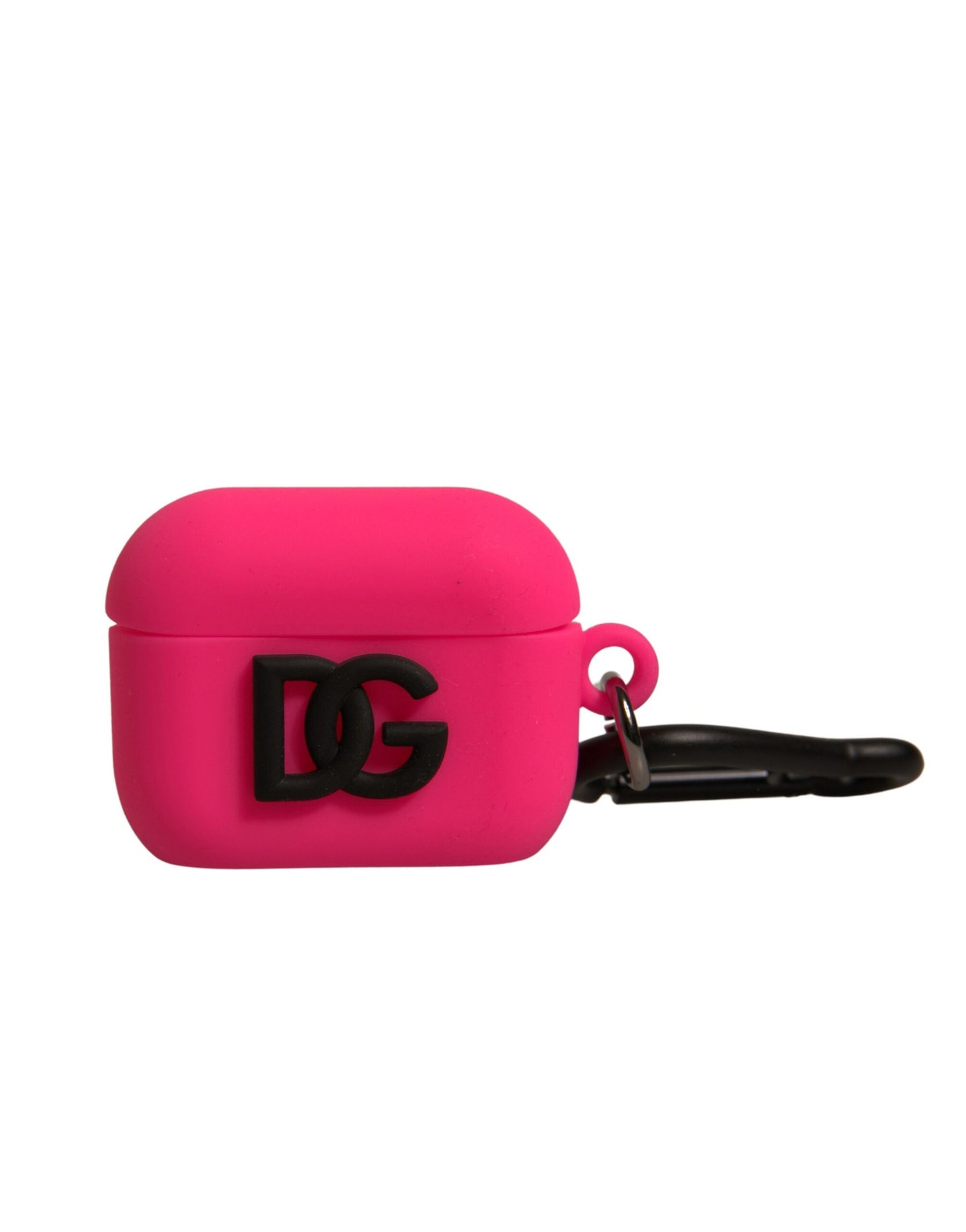 Dolce & Gabbana Pink Silicone Rubber Logo Embossed Airpods Case | Regal Royce