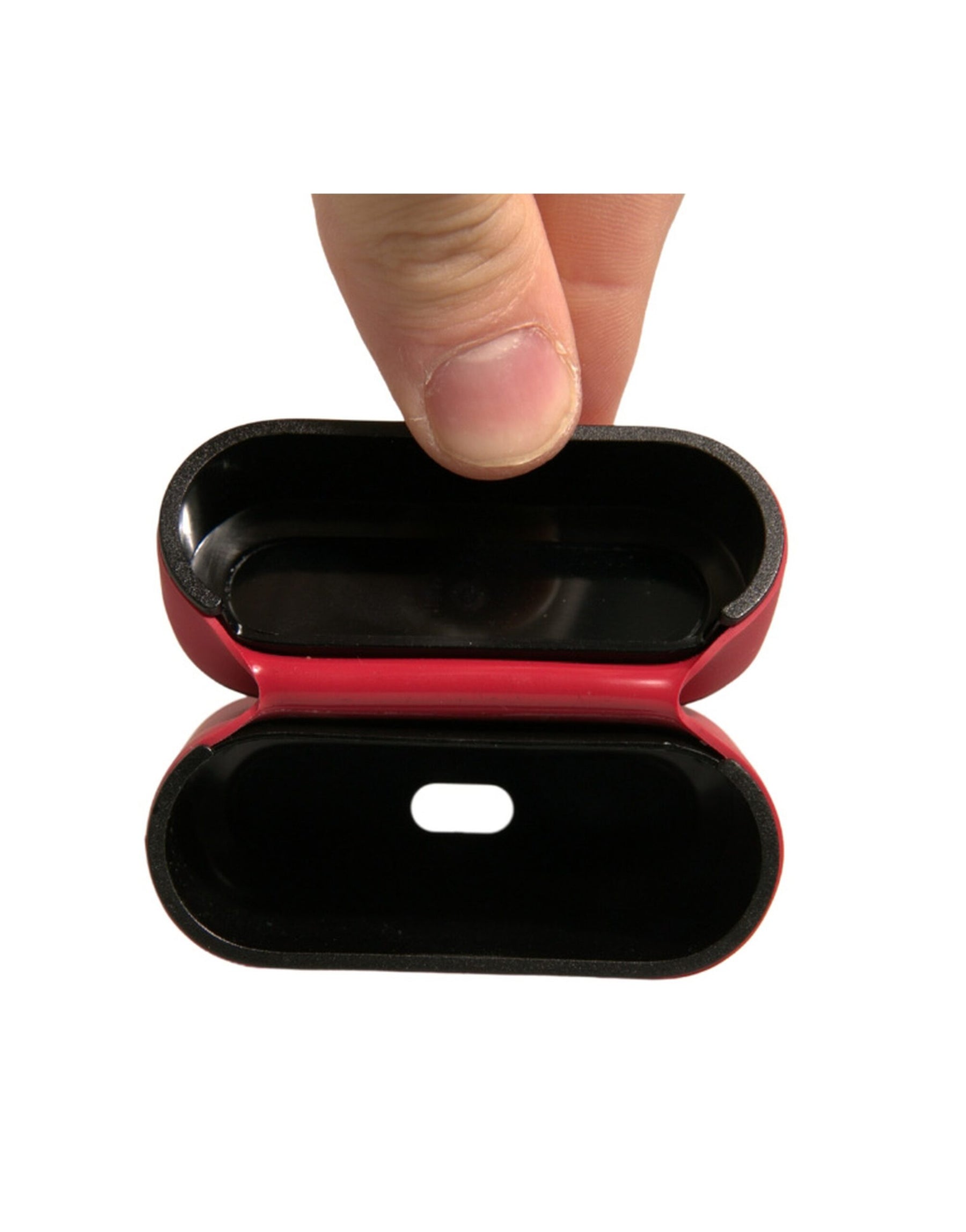 Dolce & Gabbana Red PVC Embossed Logo Plaque Holder Airpods Case | Regal Royce