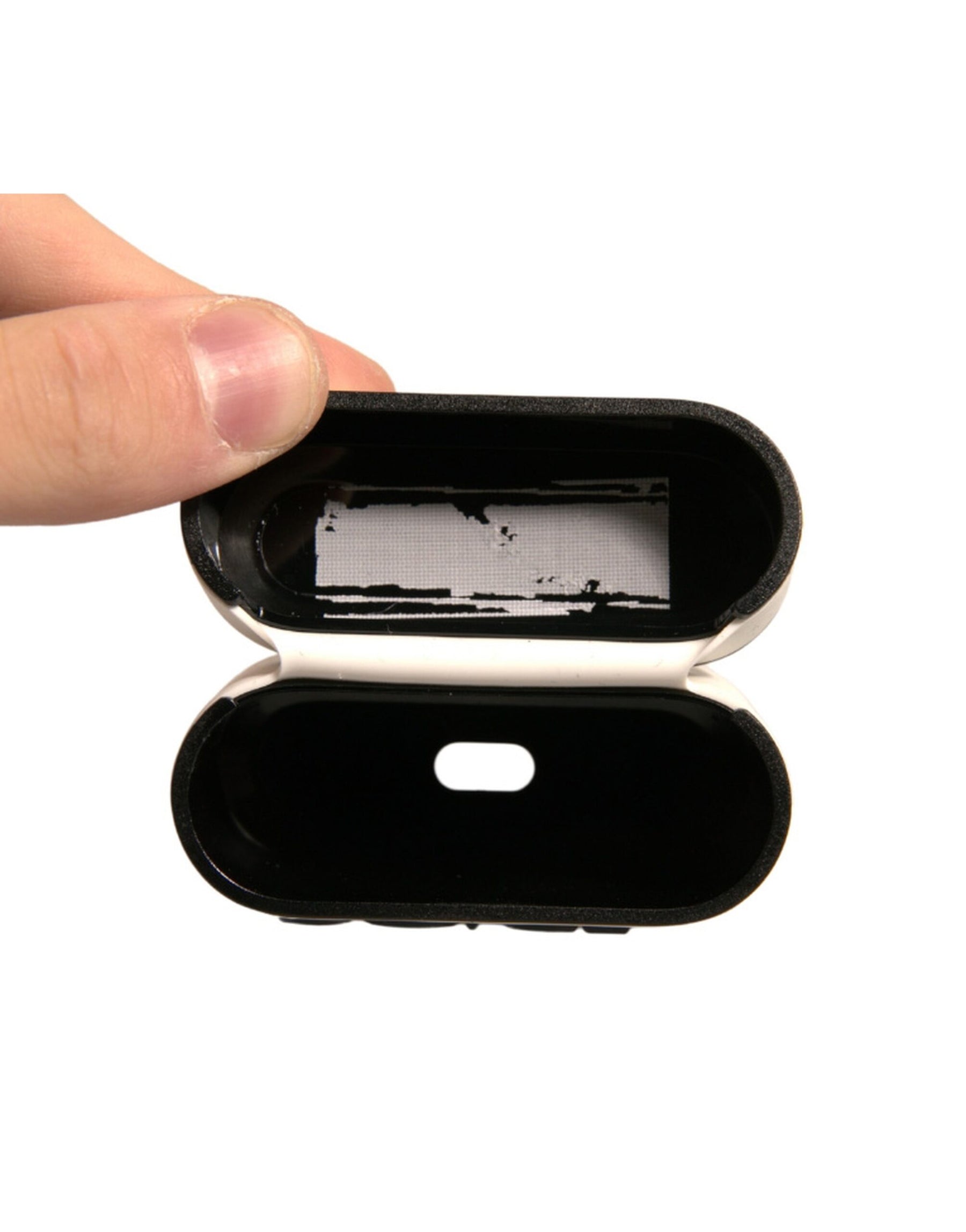 Dolce & Gabbana White PVC Embossed Logo Plaque Holder Airpods Case | Regal Royce