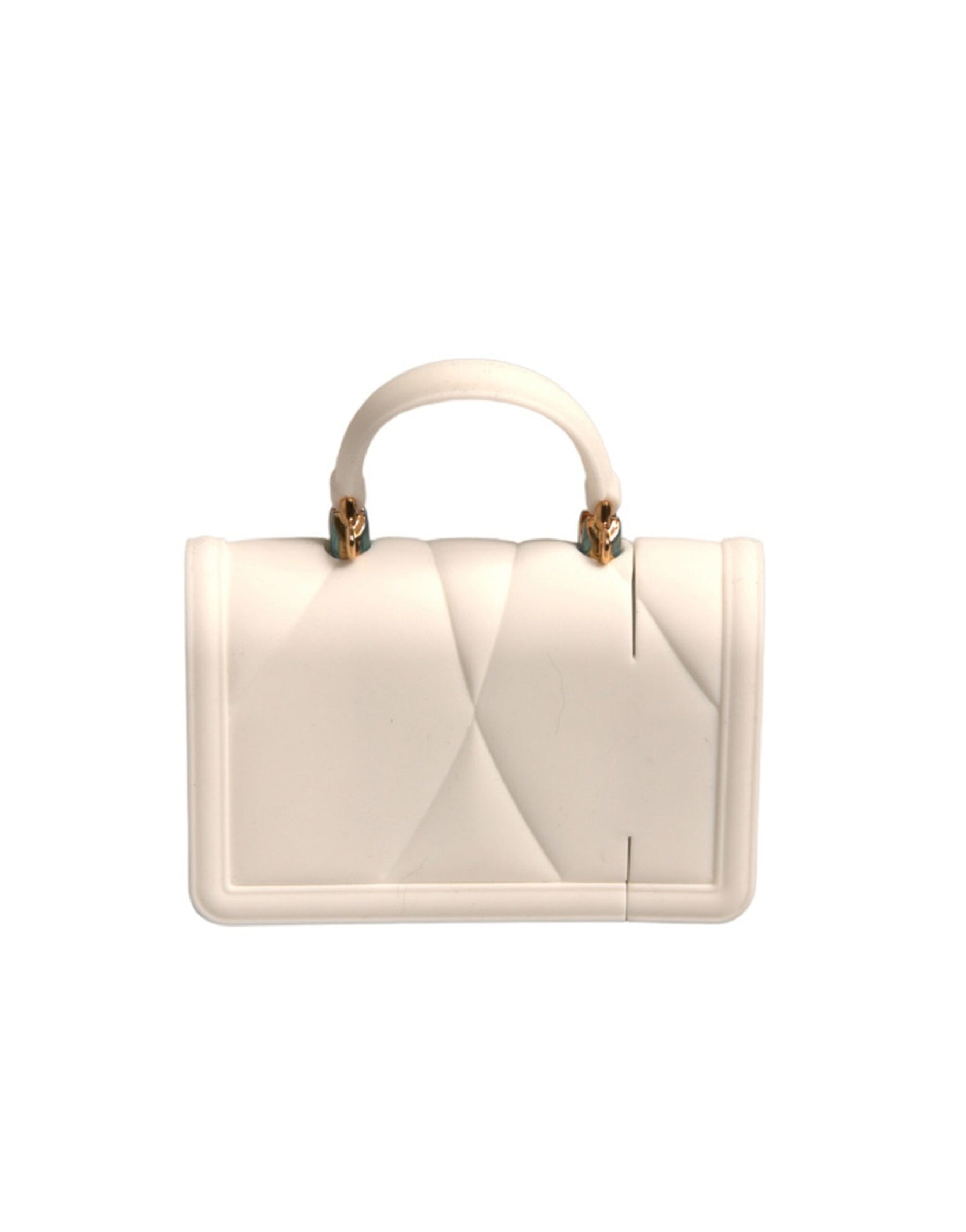 Dolce & Gabbana White Silicone Devotion Heart Cover Hand Bag Airpod Case | Regal Royce