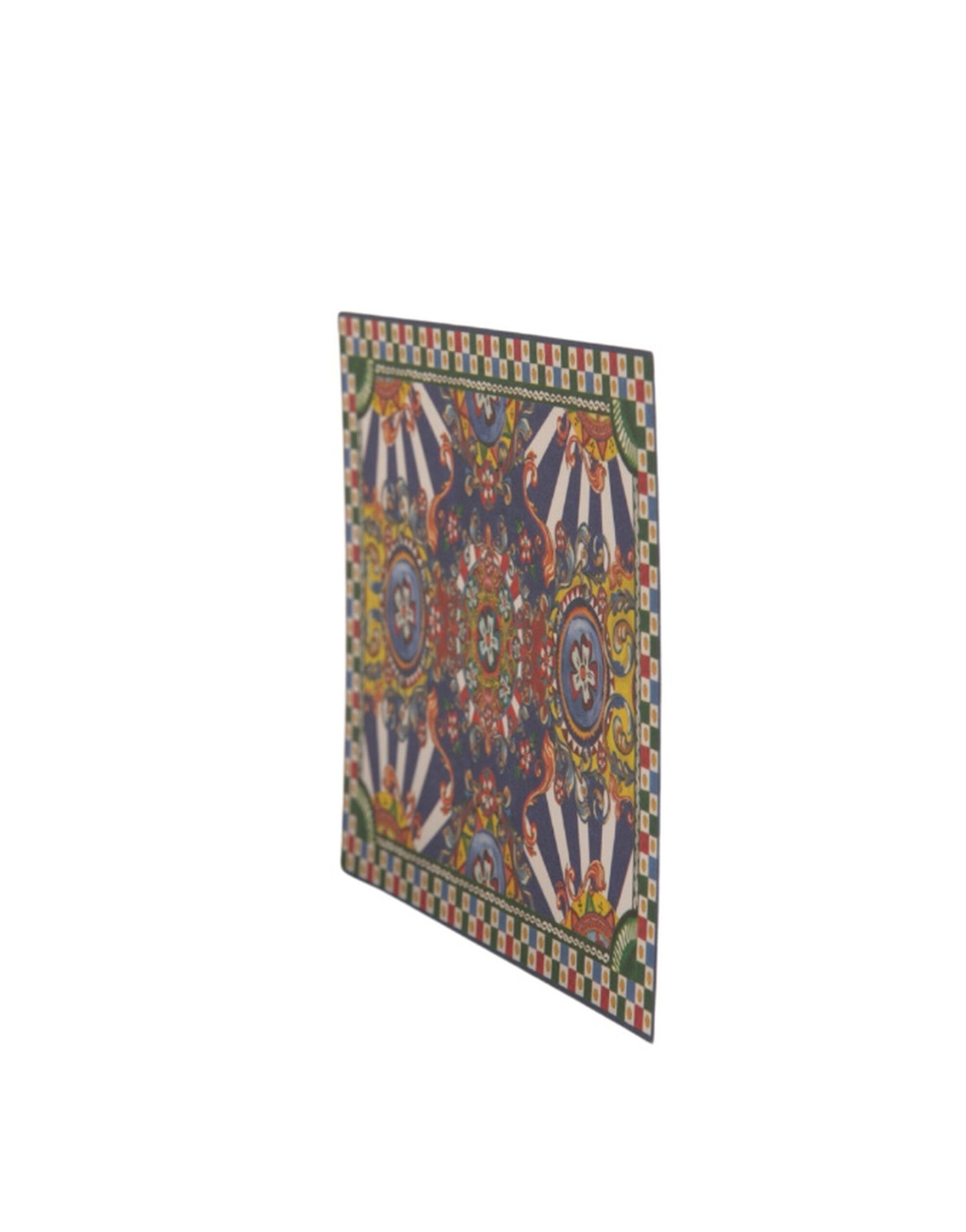 Dolce & Gabbana Multicolor Carretto Siciliano Envelope Post Card Holder | Regal Royce