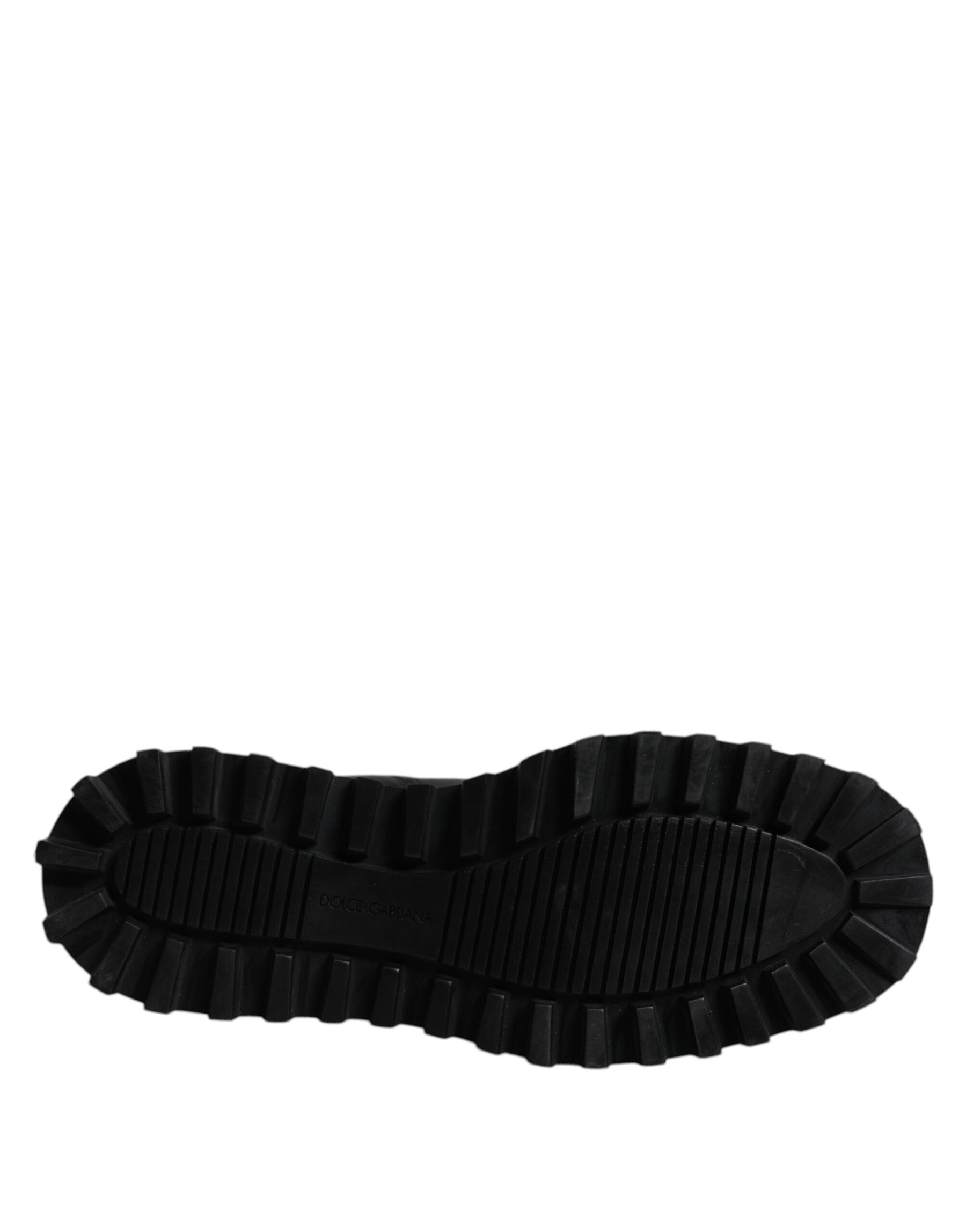 Dolce & Gabbana Black Chelsea Boots Leather Slip On Shoes | Regal Royce