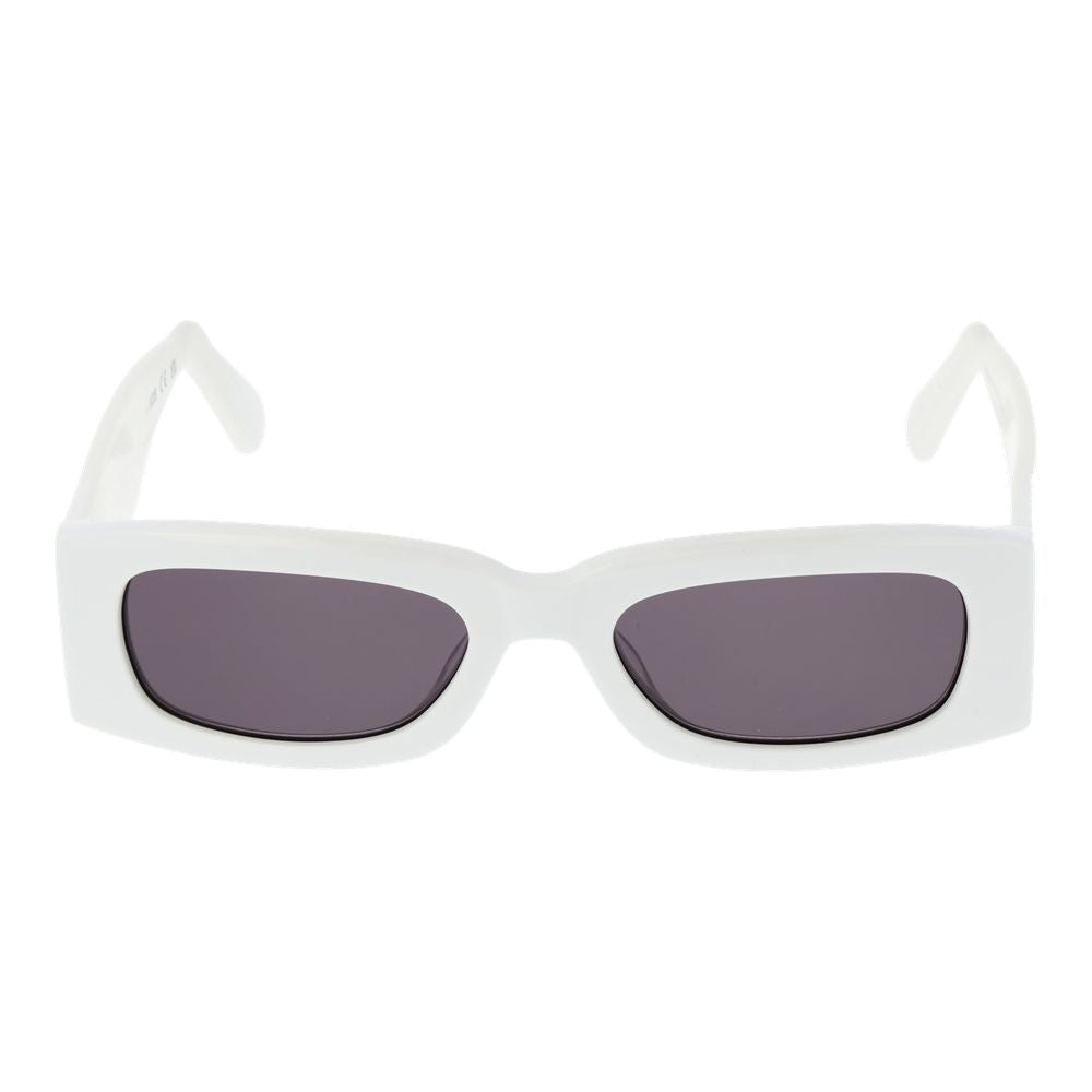 GCDS White Plastic Sunglasses | Regal Royce