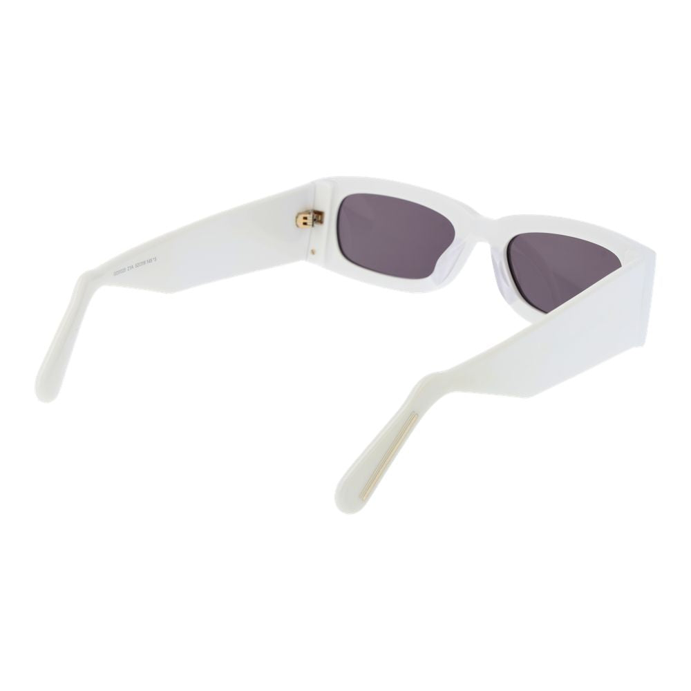 GCDS White Plastic Sunglasses | Regal Royce