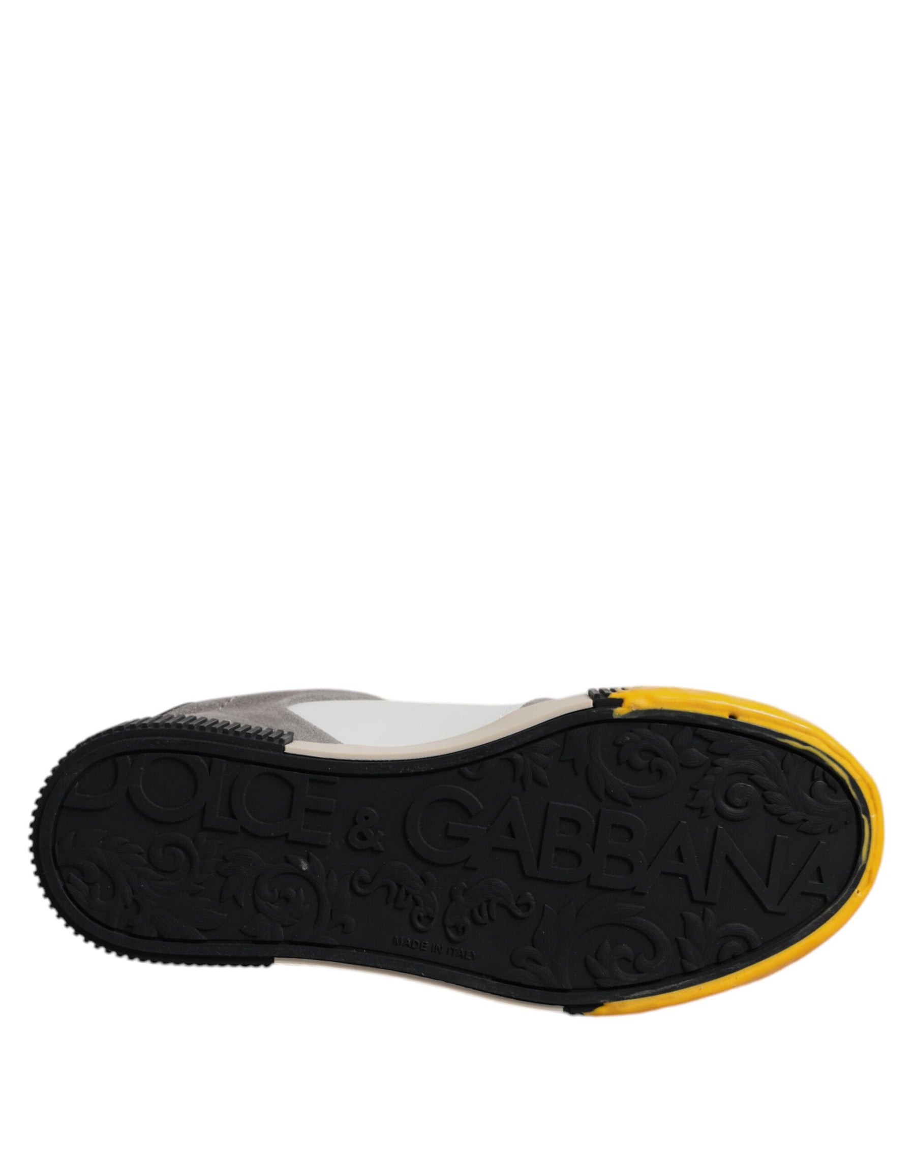 Dolce & Gabbana Multicolor Leather DNA Low Top Sneakers Shoes | Regal Royce