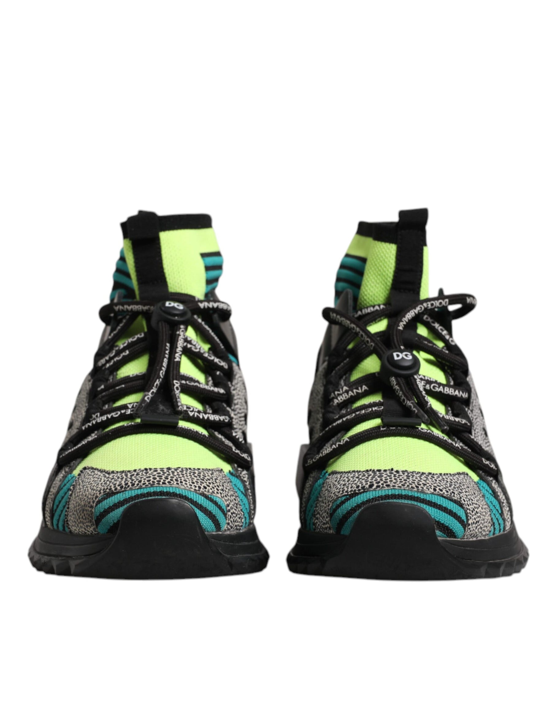 Dolce & Gabbana Multicolor Sorrento Logo Sneakers Socks Shoes | Regal Royce