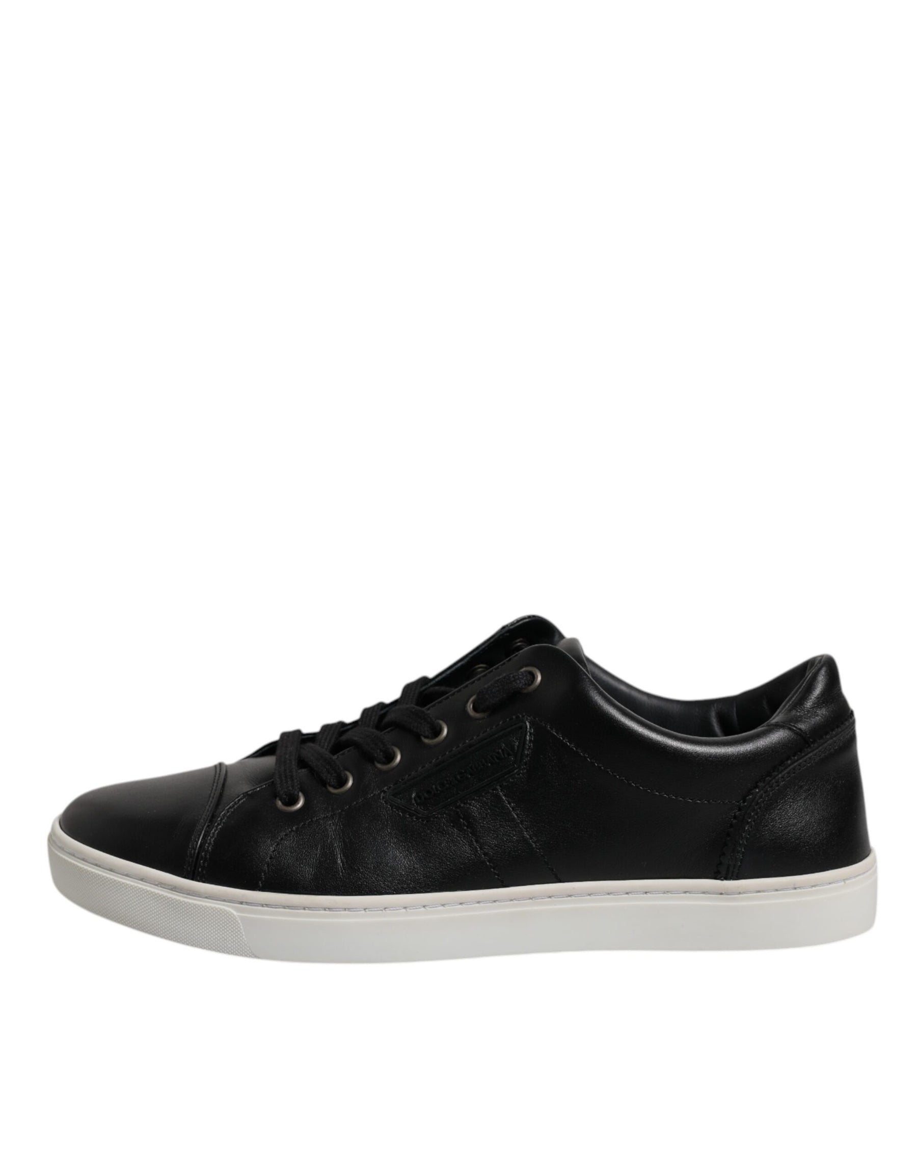 Dolce & Gabbana Black London Nappa Leather Men Sneakers Shoes | Regal Royce