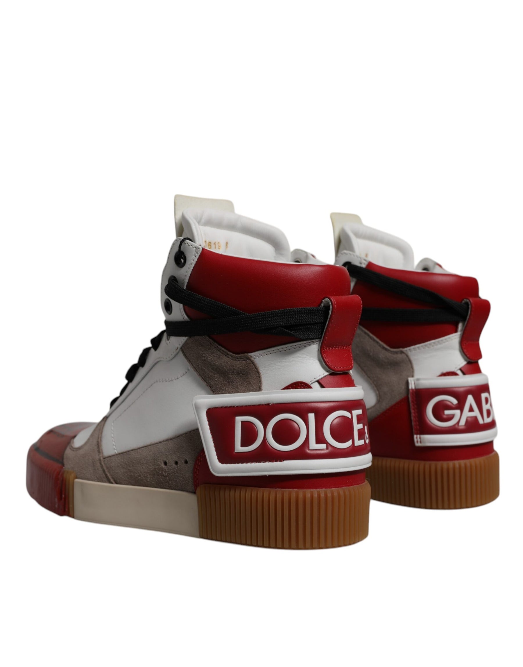 Dolce & Gabbana Multicolor Leather High Top Sneakers Shoes | Regal Royce
