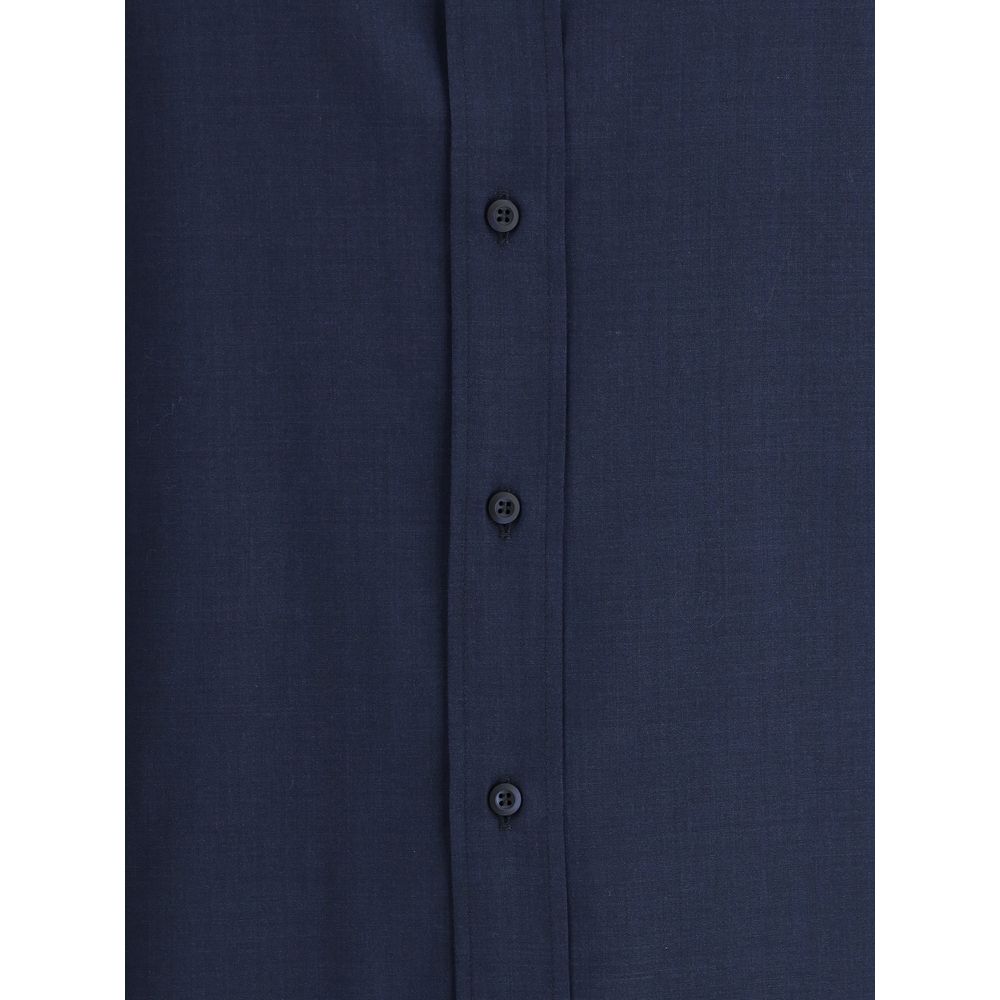 Brunello Cucinelli Blue Cotton Shirt | Regal Royce