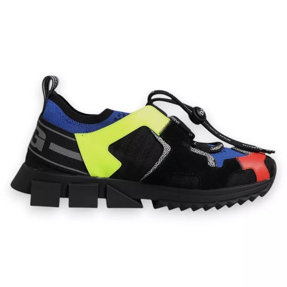 Dolce & Gabbana Multicolor Mesh Sorrento Trekking Sneakers Shoes | Regal Royce