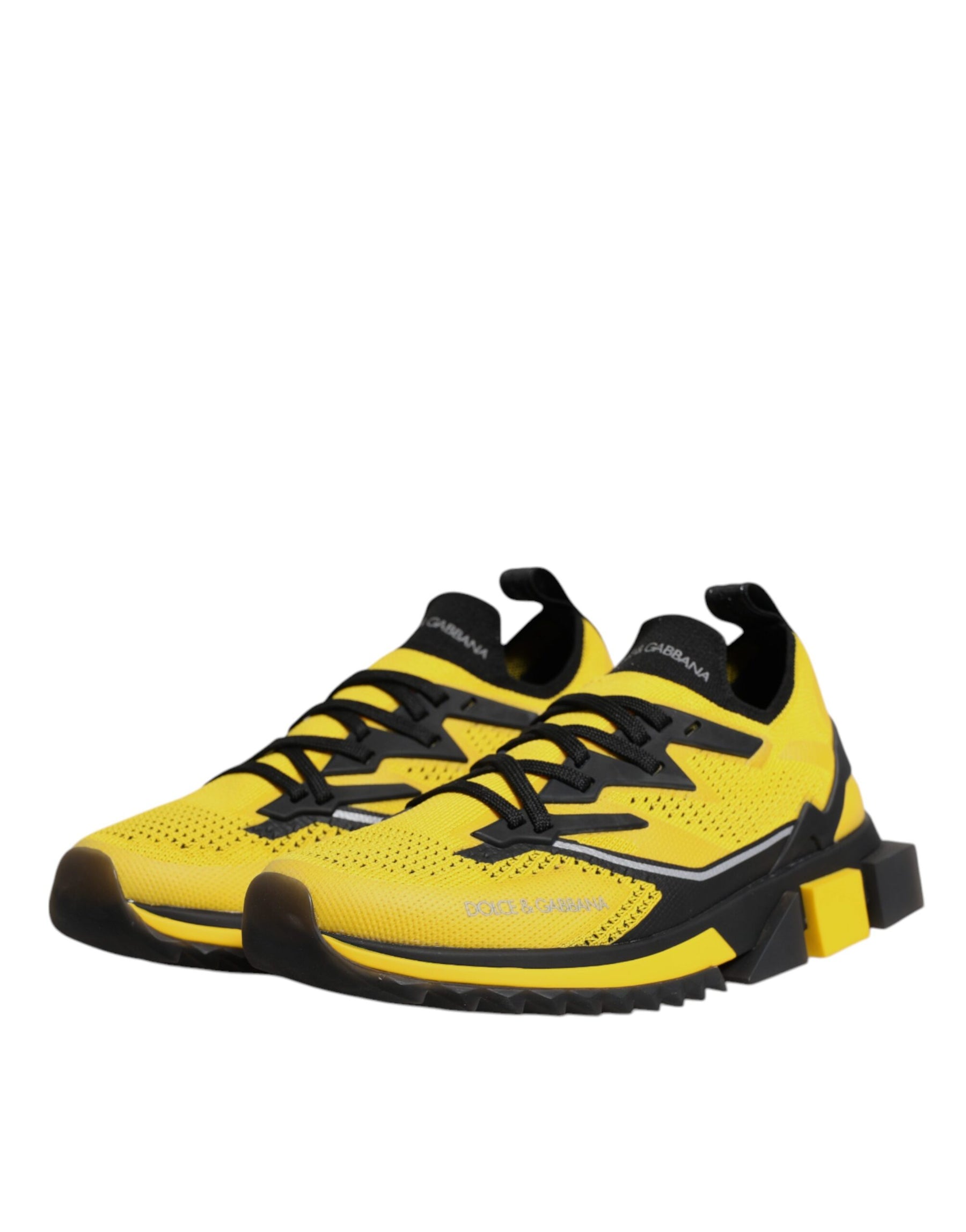 Dolce & Gabbana Yellow SORRENTO Sport Stretch Sneakers Shoes | Regal Royce