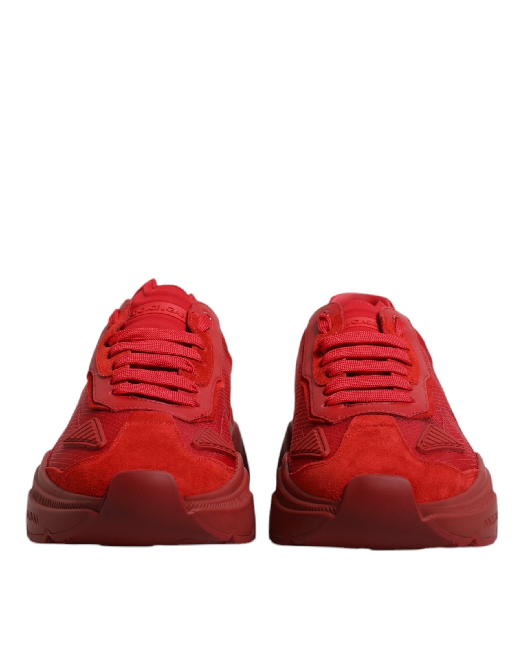Dolce & Gabbana Red Leather Daymaster Low Top Sneakers Shoes | Regal Royce