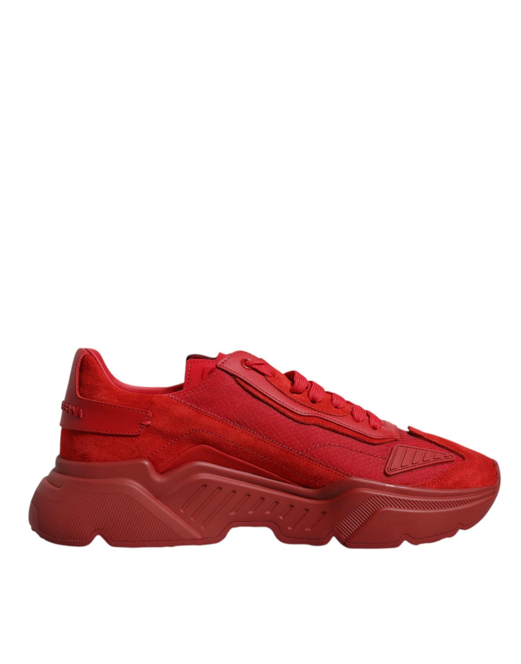 Dolce & Gabbana Red Leather Daymaster Low Top Sneakers Shoes | Regal Royce