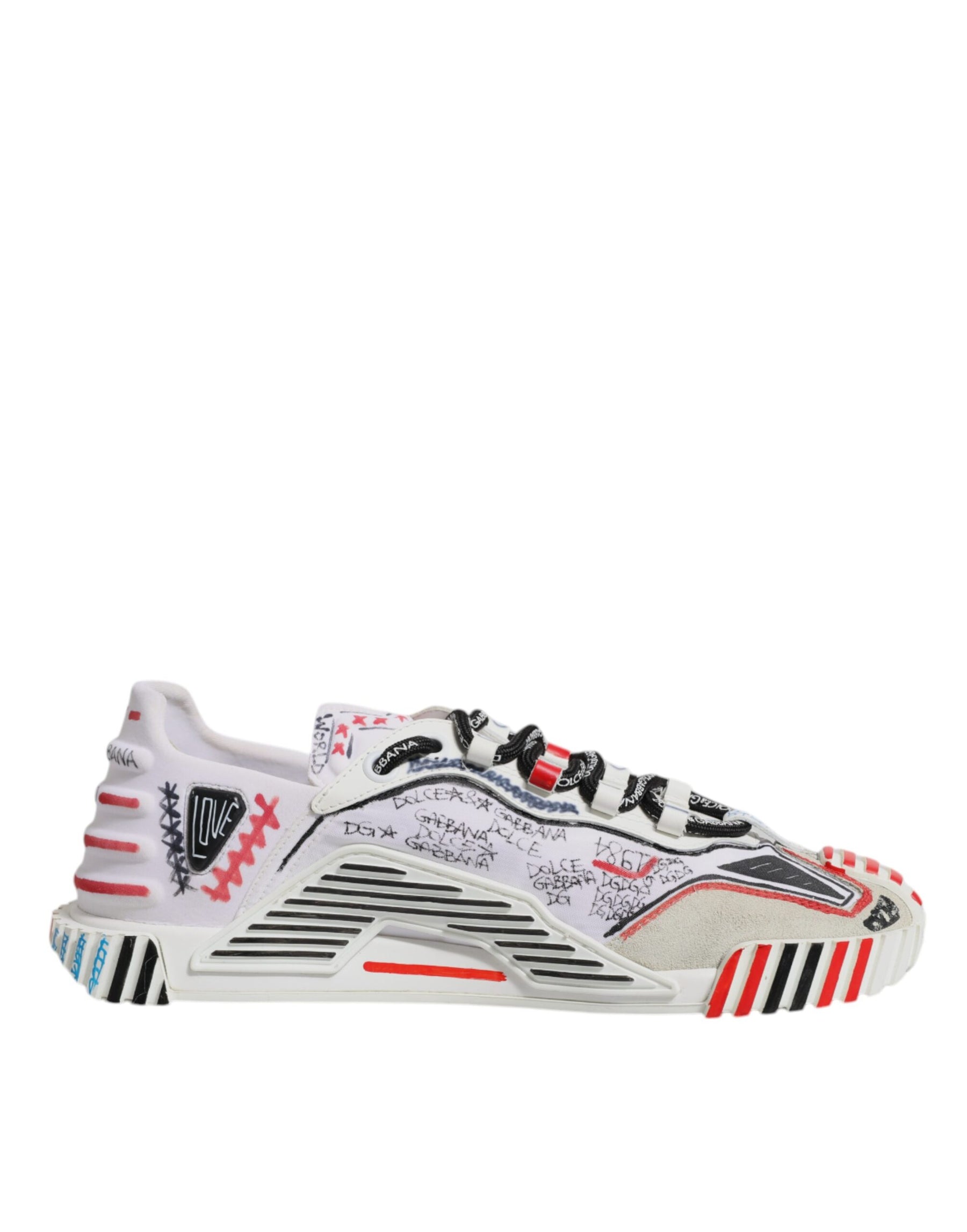 Dolce & Gabbana Multicolor Suede Fabric NS1 Sneakers Shoes | Regal Royce