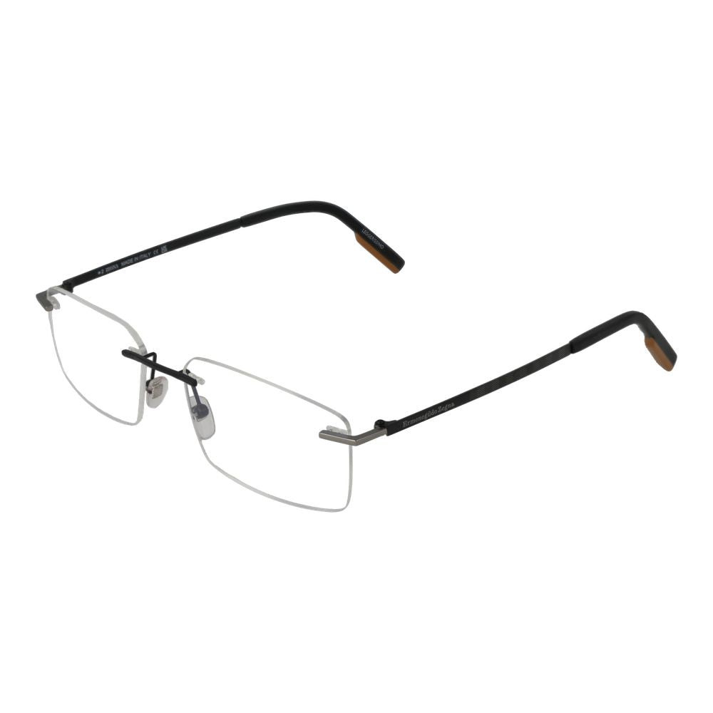 Ermenegildo Zegna Gray Metal Glasses (Frames)